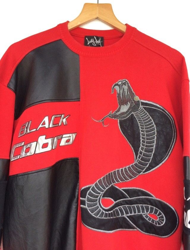 Japanese Brand Men Black Cobra Crewneck Sweatshirt Size US L / EU 52-54 / 3 - 2 Thumbnail