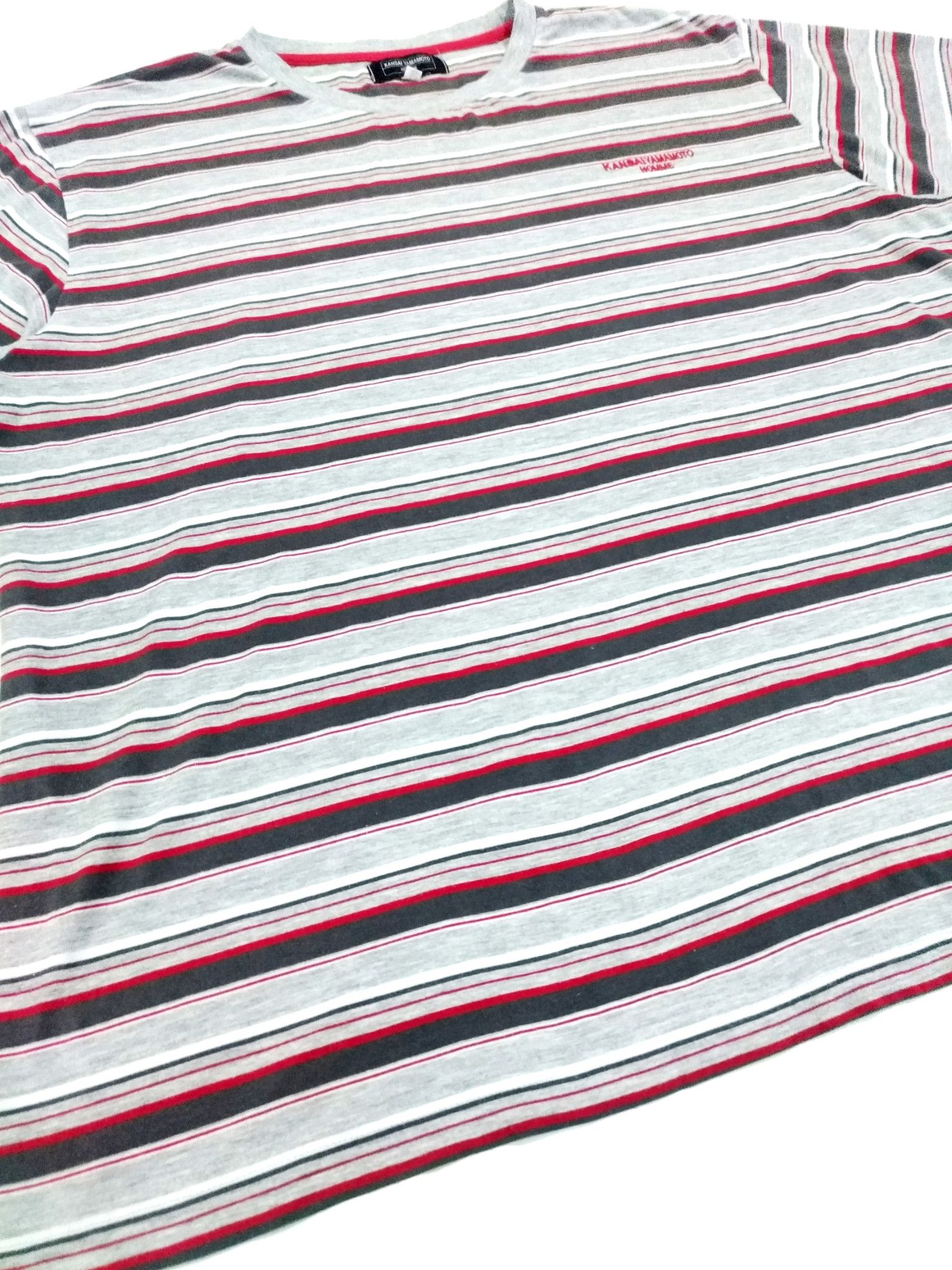 Japanese Brand × Kansai Yamamoto RARE! KANSAI YAMAMOTO HOMME STRIPED TEE Size US XL / EU 56 / 4 - 4 Thumbnail