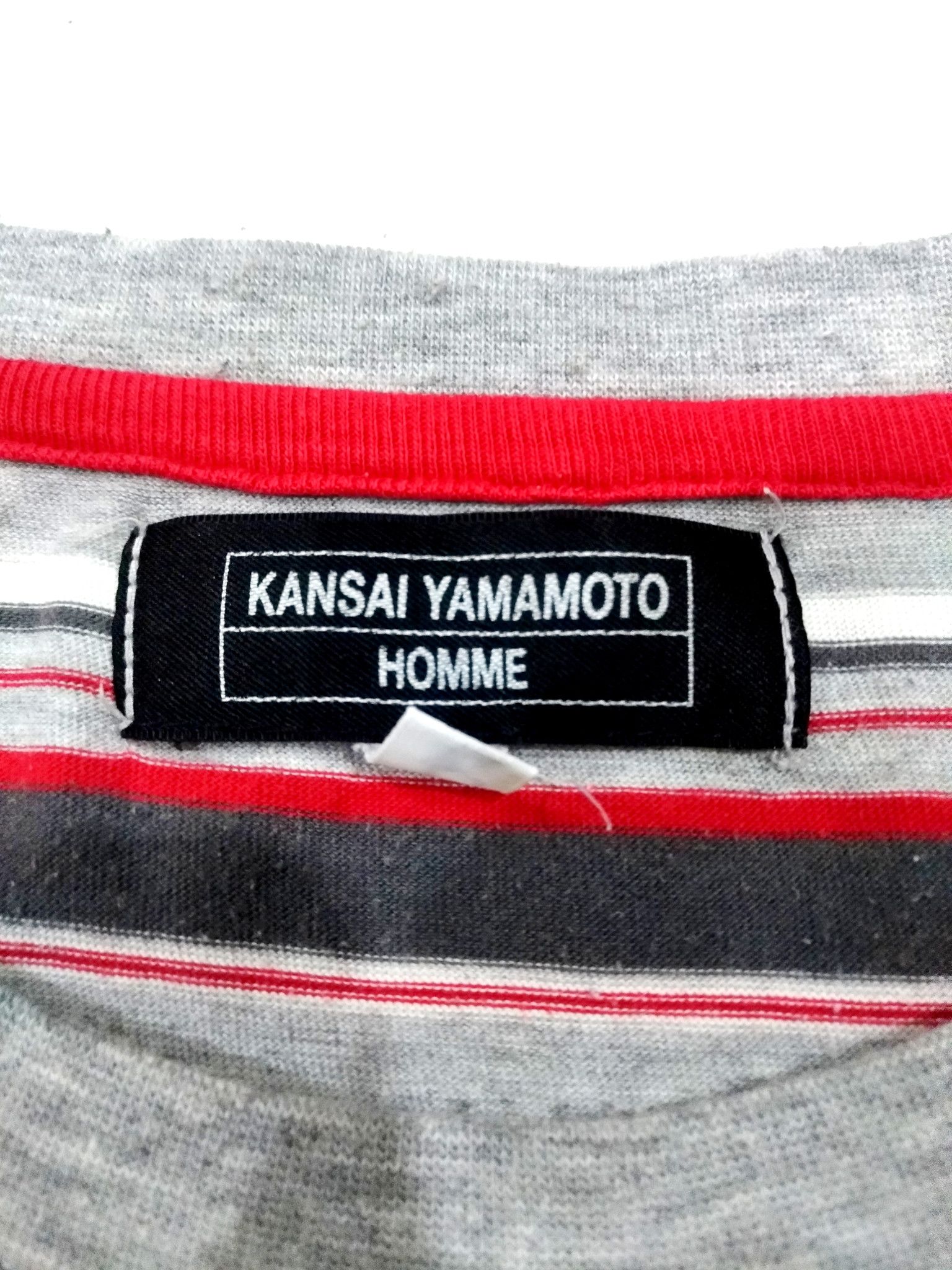 Japanese Brand × Kansai Yamamoto RARE! KANSAI YAMAMOTO HOMME STRIPED TEE Size US XL / EU 56 / 4 - 7 Thumbnail