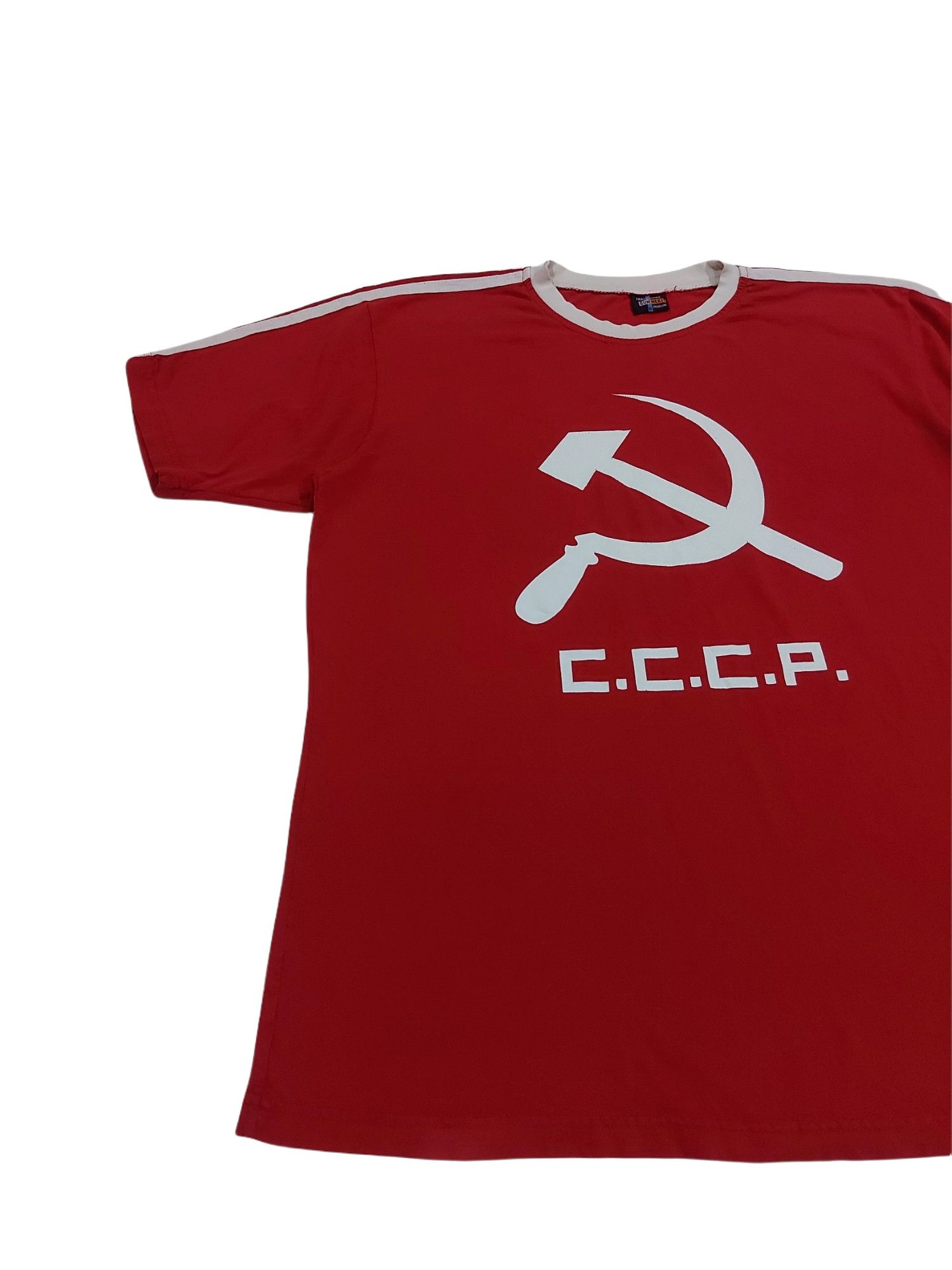 Cccp × Vintage RARE! VTG C.C.C.P by SUN NEXT BIG LOGO SIDE TAPE JERSEY Size US XXL / EU 58 / 5 - 3 Thumbnail