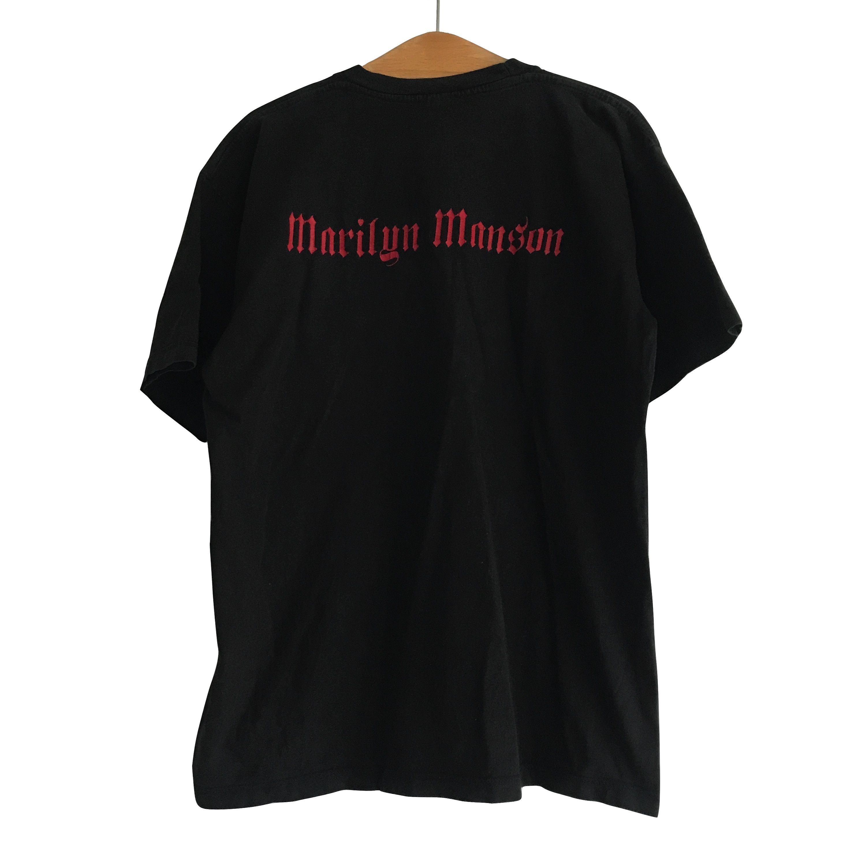 Vintage Vintage Marilyn Manson T-shirt Size US XL / EU 56 / 4 - 2 Thumbnail