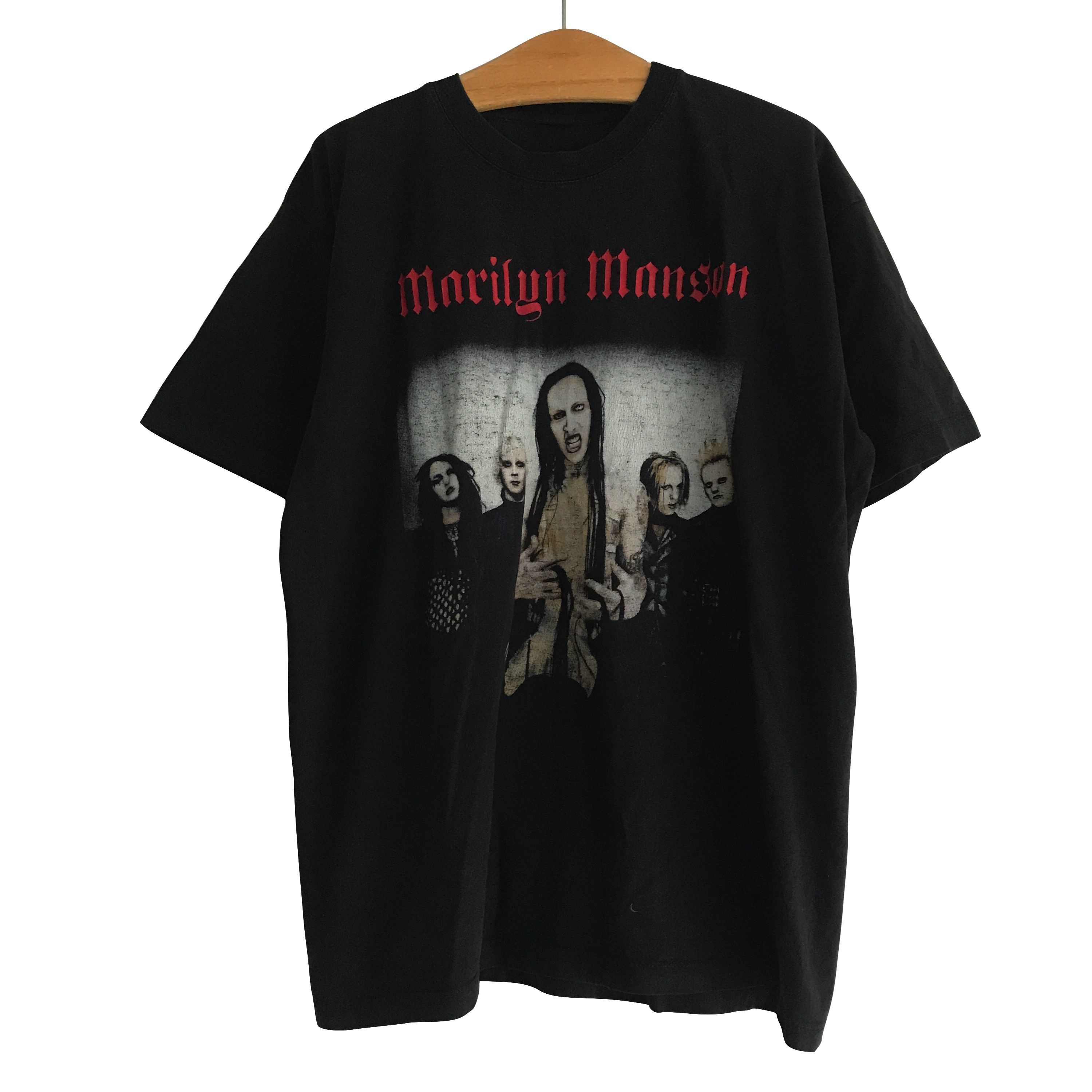 Vintage Vintage Marilyn Manson T-shirt Size US XL / EU 56 / 4 - 1 Thumbnail