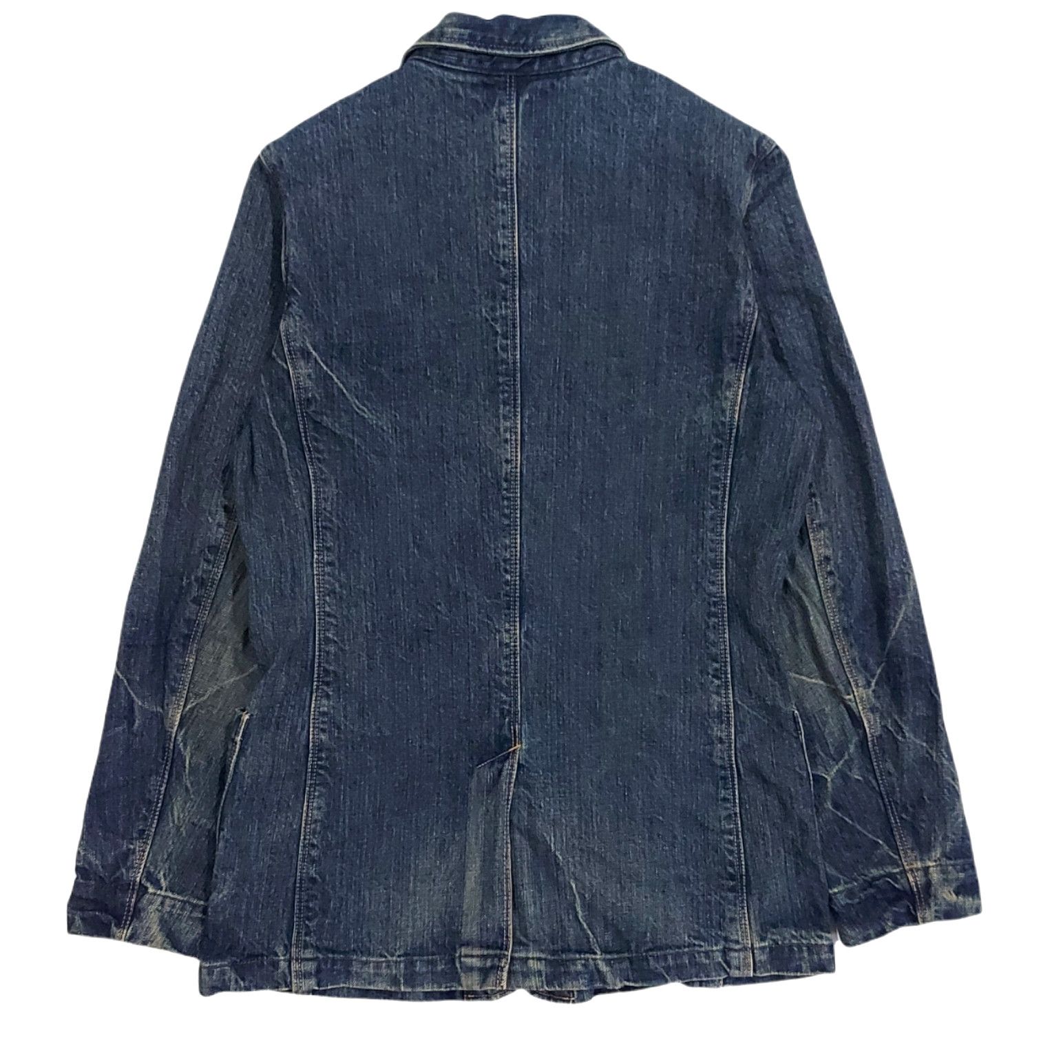 Japanese Brand × KOJIMA GENES × Spellbound RARE! VTG SPELLBOUND KOJIMA JAPAN WASHED DENIM CHORE JACKET Size US S / EU 44-46 / 1 - 4 Thumbnail