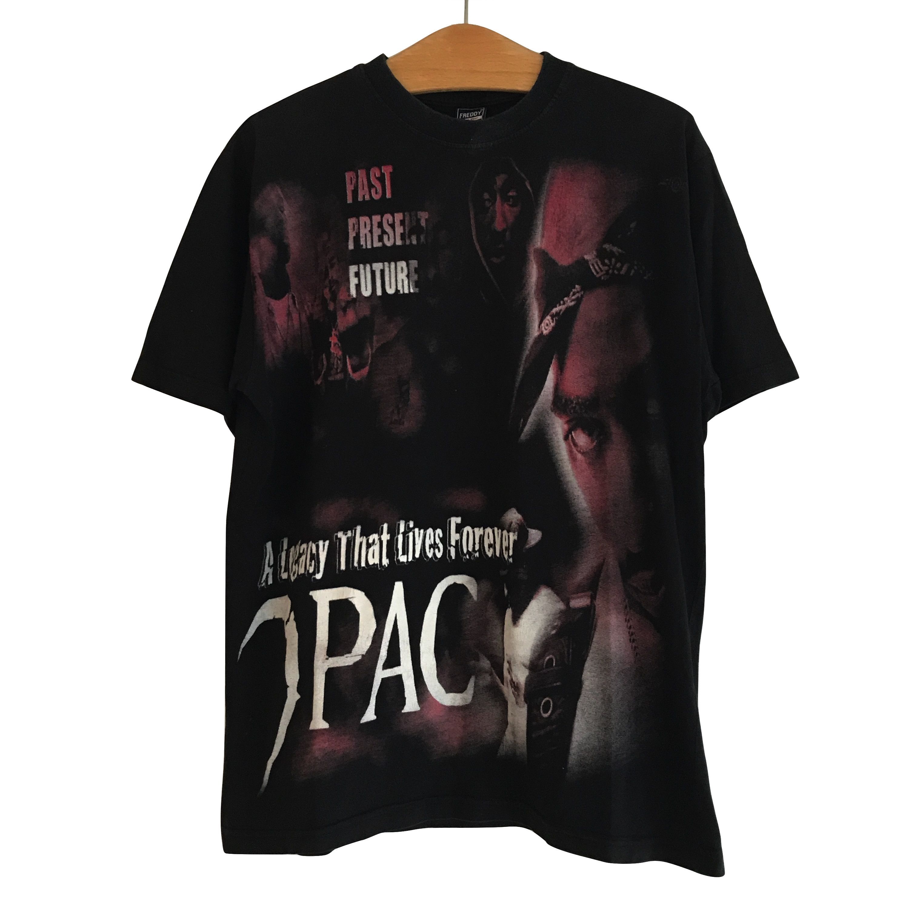 Vintage Vintage Tupac 2Pac bootleg T-shirt Raptee Size US M / EU 48-50 / 2 - 1 Thumbnail