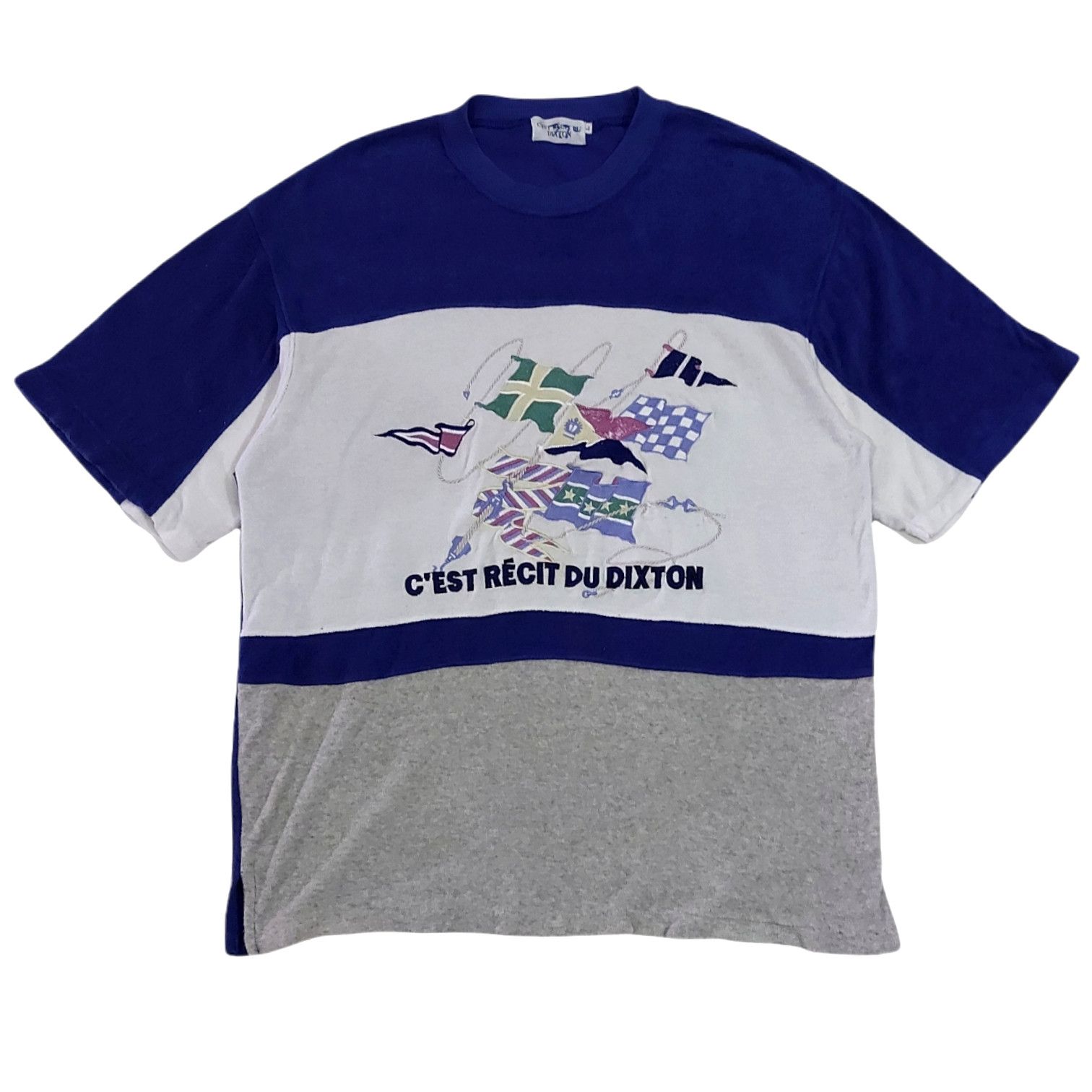 Designer × Japanese Brand × Vintage VERY RARE!VTG C'EST RECIT DU DIXTON BIG LOGO FLEECE T-SHIRT Size US XL / EU 56 / 4 - 1 Thumbnail