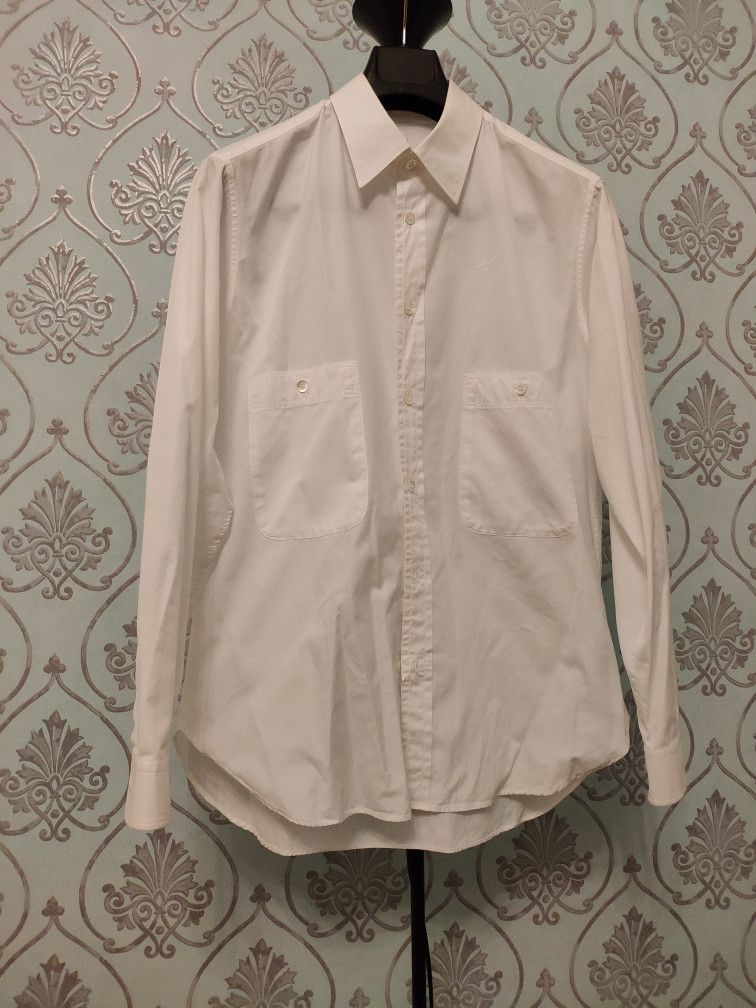 Y's for Men × Yohji Yamamoto GRAIL ! ARCHIVE ! Y's white two pocket wide long shirt Size US M / EU 48-50 / 2 - 1 Thumbnail