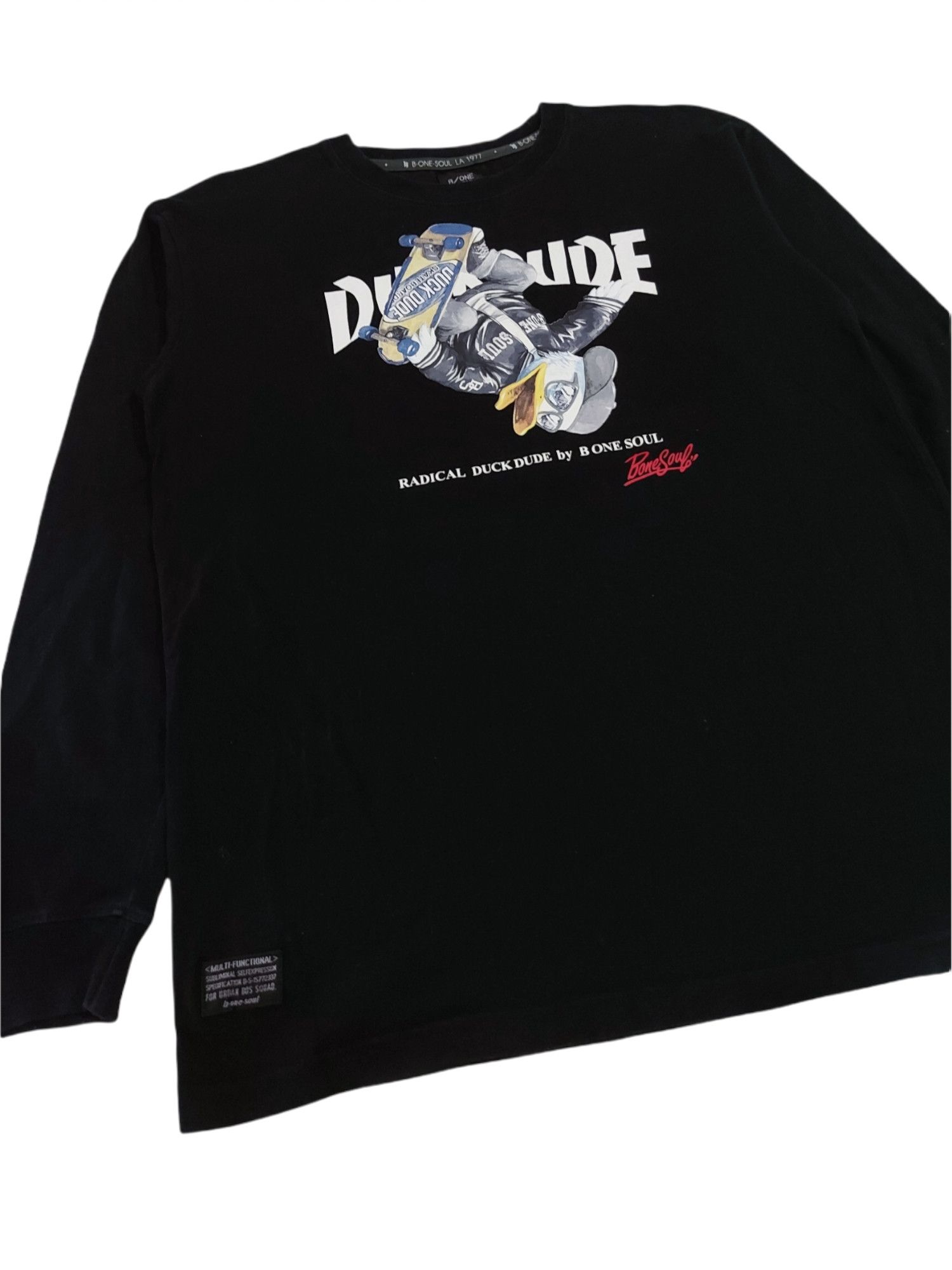 Japanese Brand RARE! B ONE SOUL DUCK DUDE SKATEBOARDING THRASHER PARODY Size US L / EU 52-54 / 3 - 4 Thumbnail
