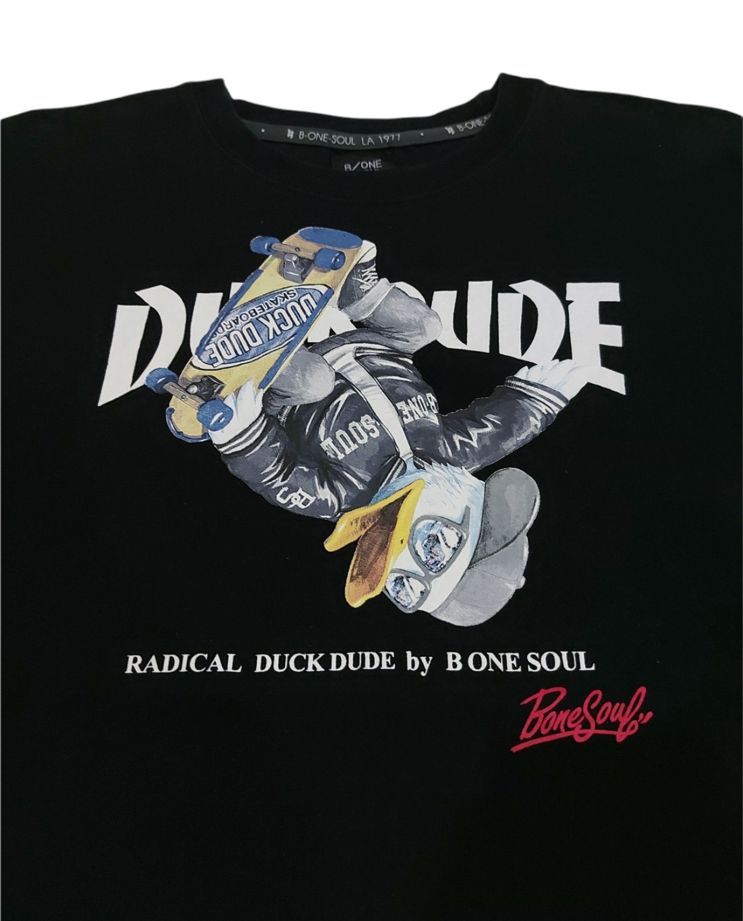 Japanese Brand RARE! B ONE SOUL DUCK DUDE SKATEBOARDING THRASHER PARODY Size US L / EU 52-54 / 3 - 5 Thumbnail