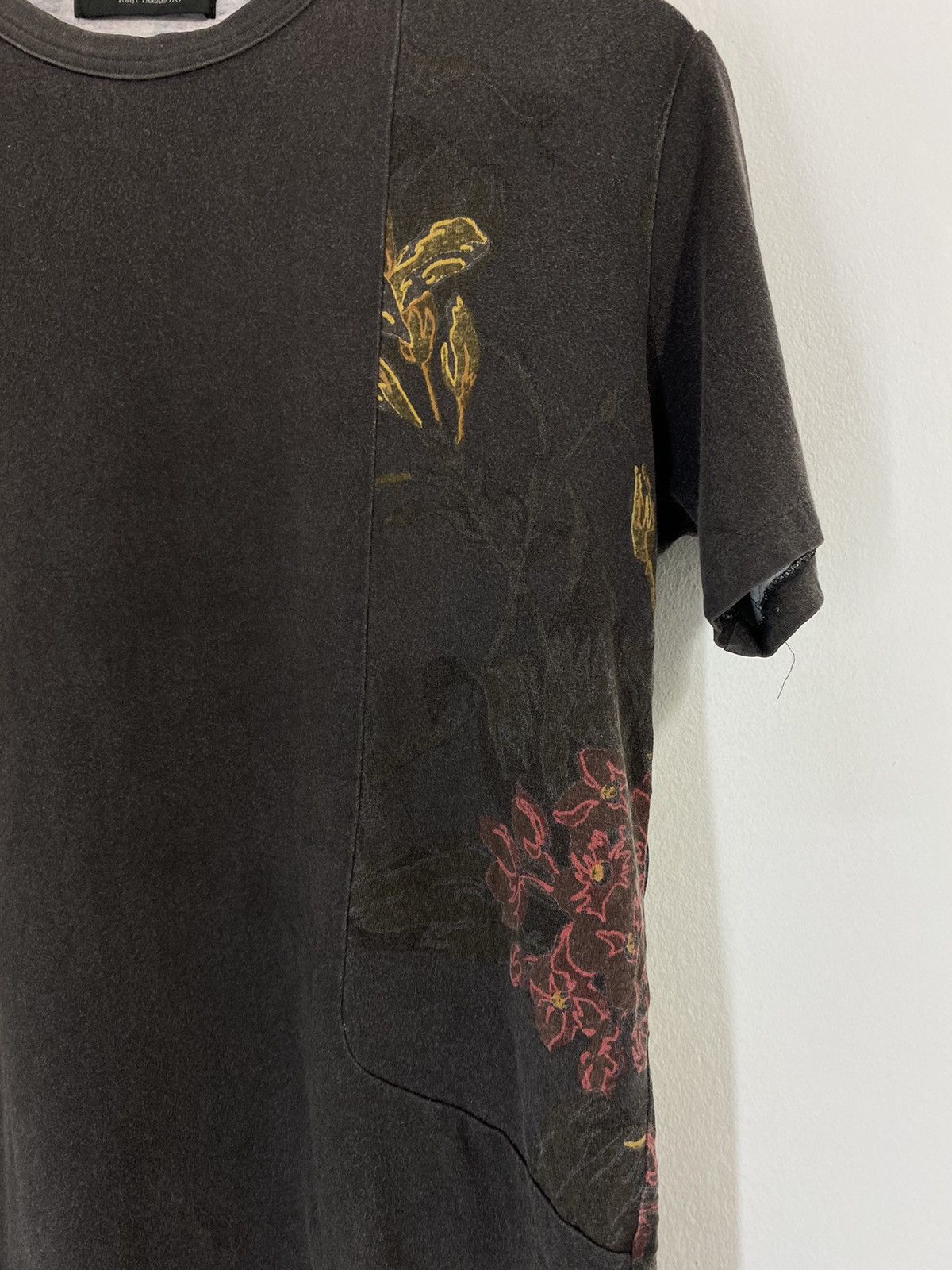 Y's × Yohji Yamamoto Vintage 90’s Y’s Yohji Yamamoto Shirt Abstract Flower Design Size US M / EU 48-50 / 2 - 6 Thumbnail