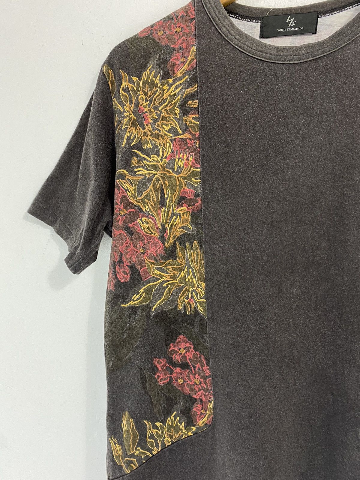 Y's × Yohji Yamamoto Vintage 90’s Y’s Yohji Yamamoto Shirt Abstract Flower Design Size US M / EU 48-50 / 2 - 5 Thumbnail