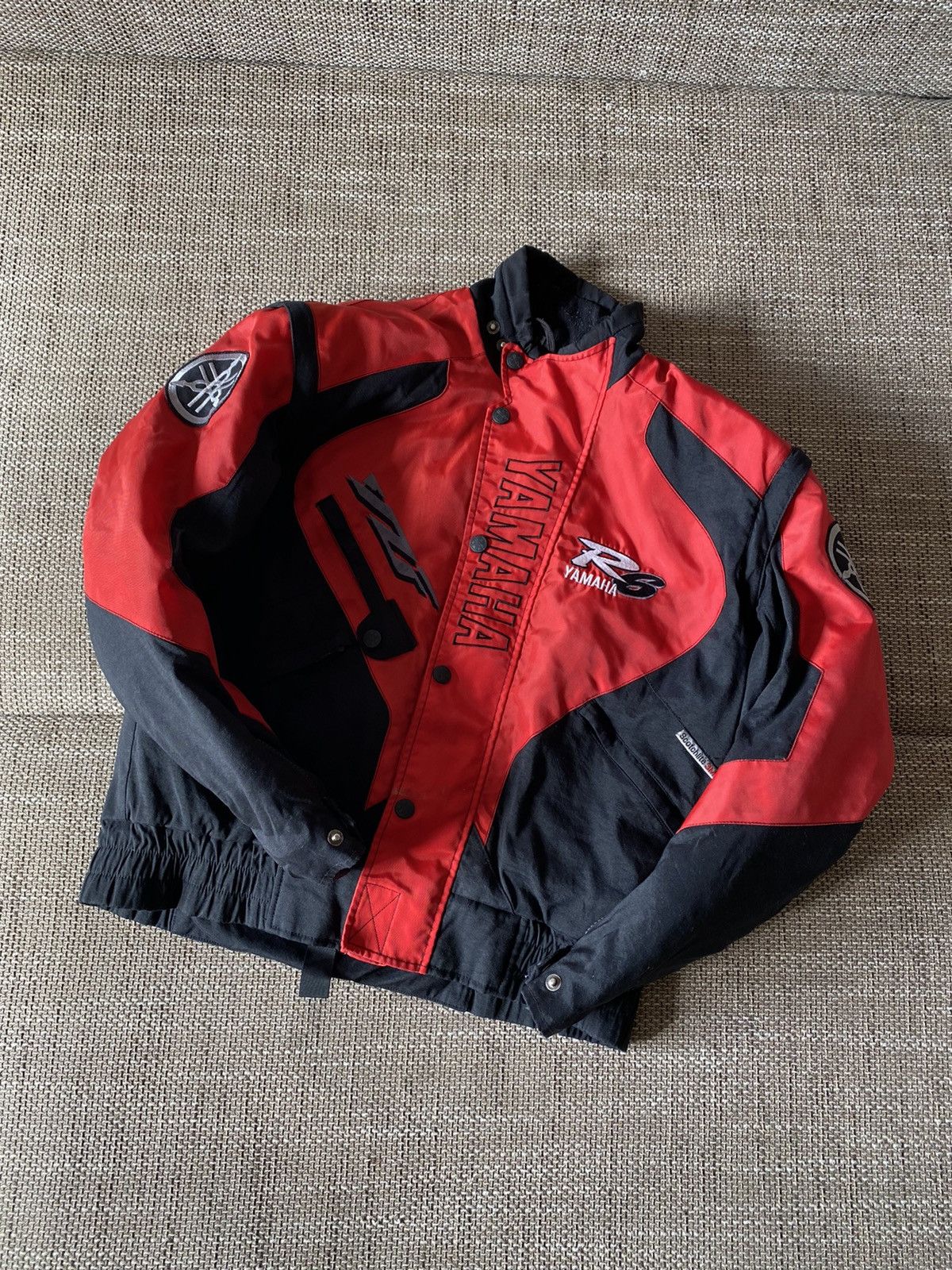 image of Yamaha Vintage Racing Moto Jacket in Black, Men's (Size Small)