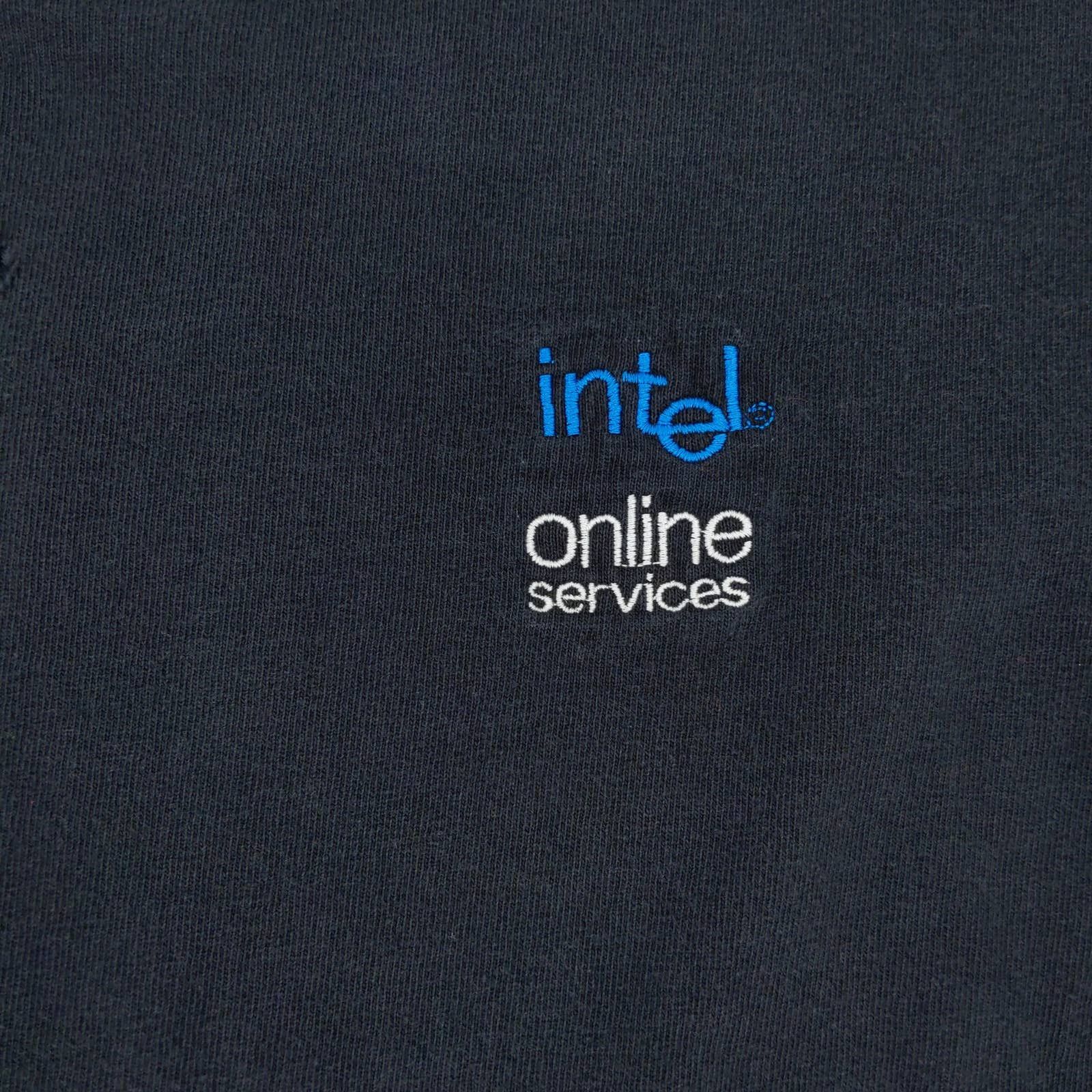 Vintage Vintage INTEL Online Services Employee Distressed T-Shirt L Size US L / EU 52-54 / 3 - 3 Thumbnail