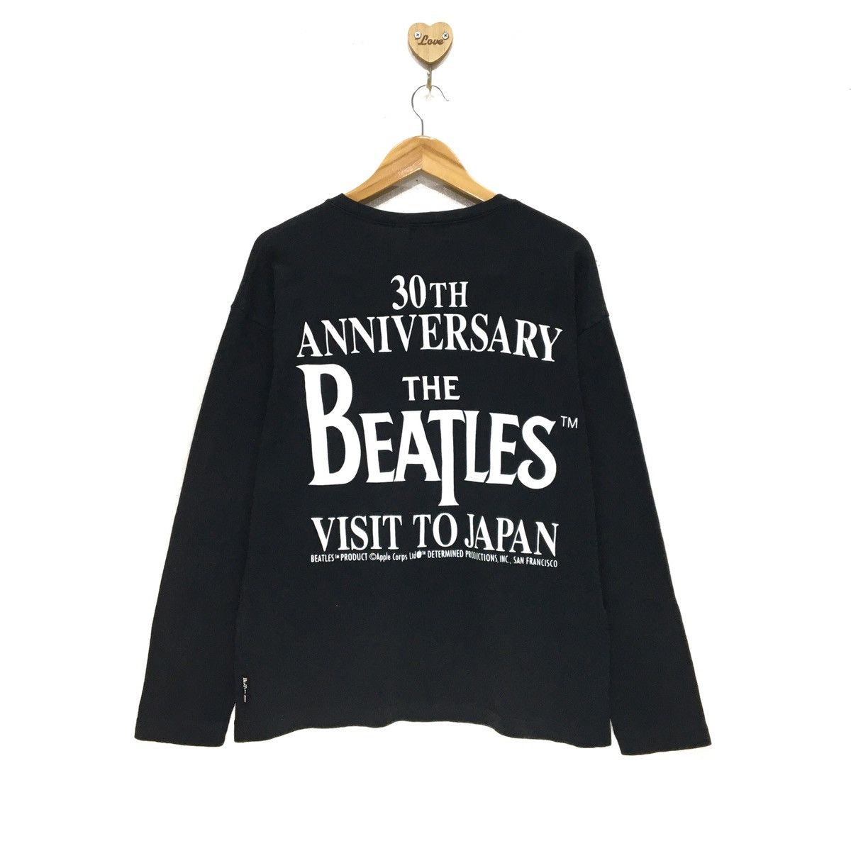 Apple Vintage 90s The Beatles Vneck T-shirt 30Th Anniversary Size US M / EU 48-50 / 2 - 2 Thumbnail