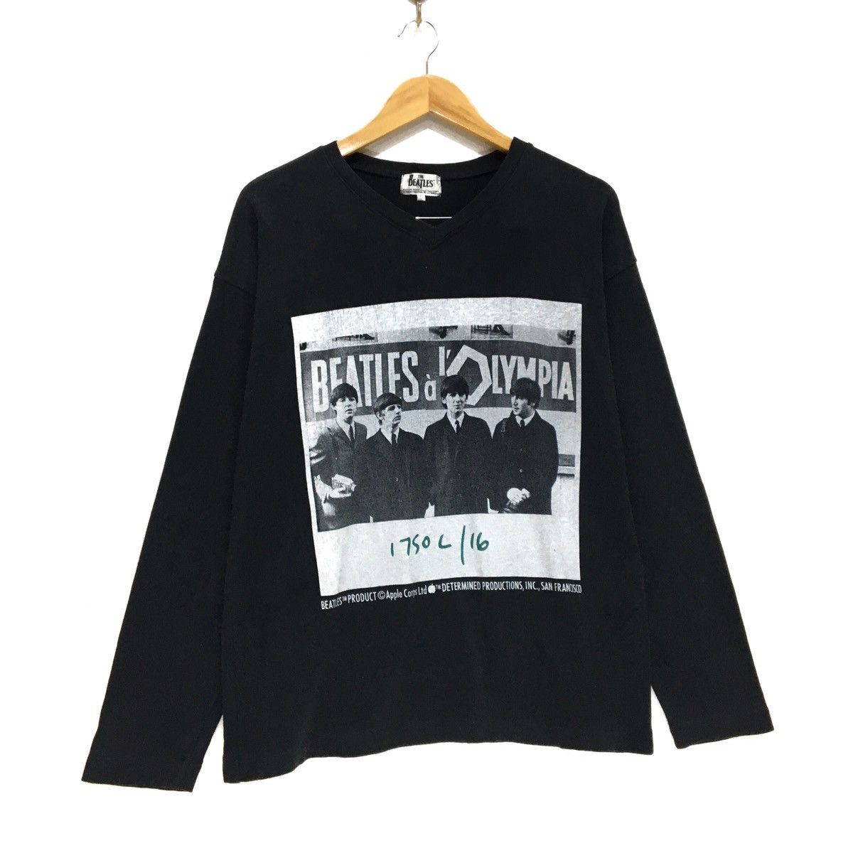Apple Vintage 90s The Beatles Vneck T-shirt 30Th Anniversary Size US M / EU 48-50 / 2 - 3 Thumbnail