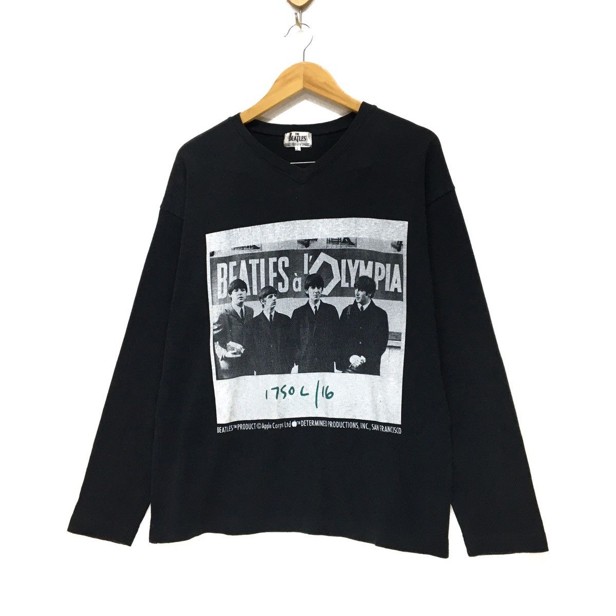 Apple Vintage 90s The Beatles Vneck T-shirt 30Th Anniversary Size US M / EU 48-50 / 2 - 4 Thumbnail