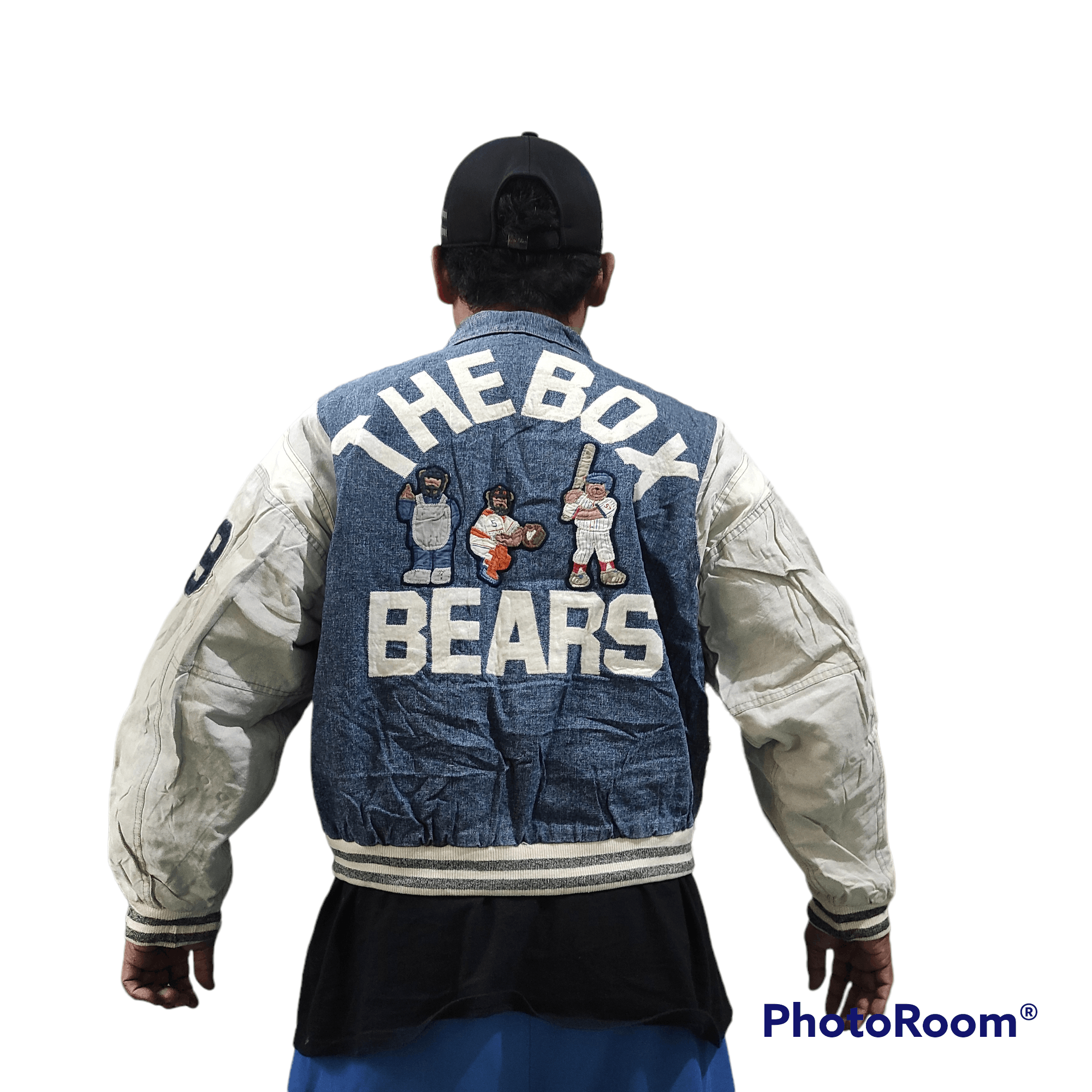 Japanese Brand VINTAGE TEAM BEAR'S THE BOX VARSITY JACKET Size US M / EU 48-50 / 2 - 2 Thumbnail