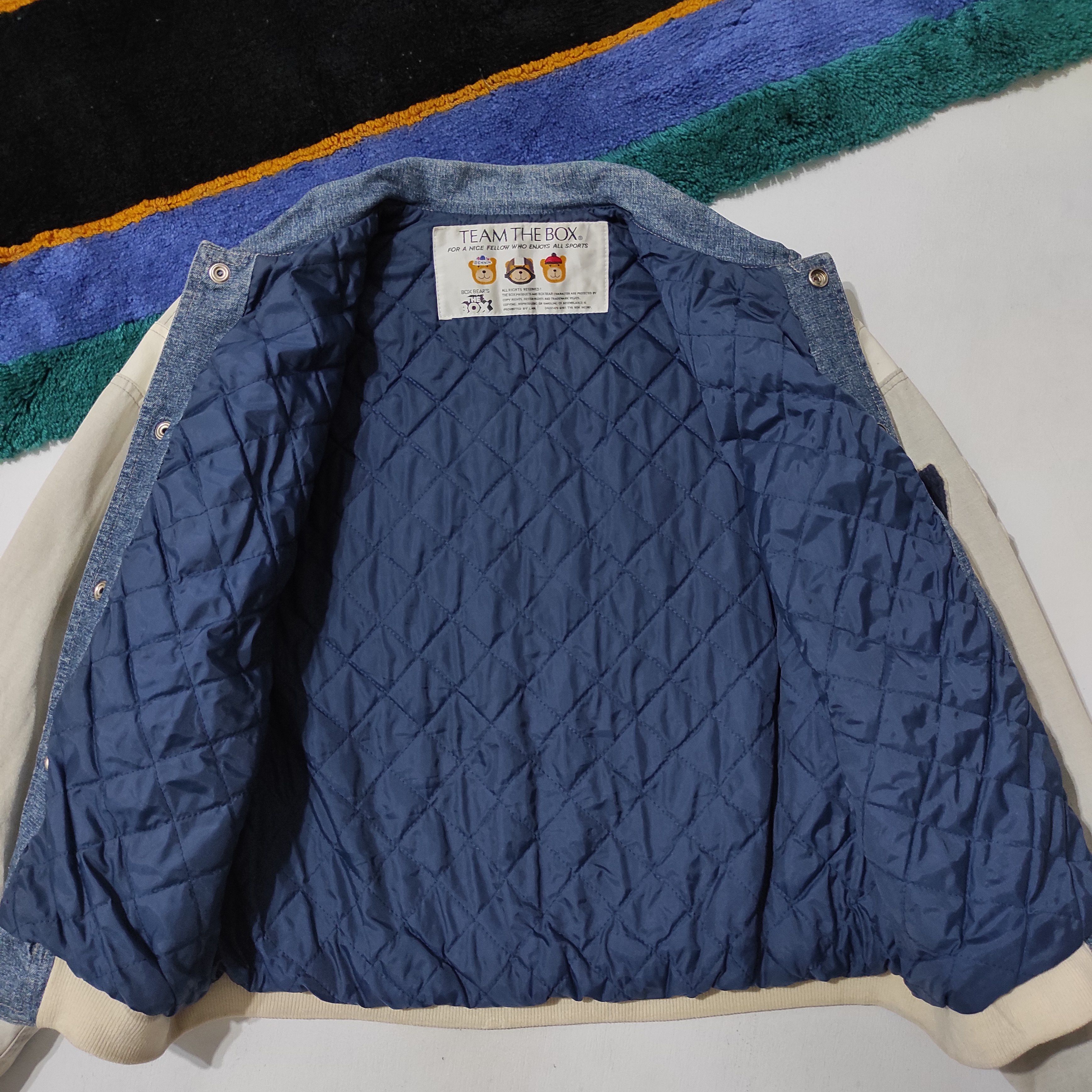 Japanese Brand VINTAGE TEAM BEAR'S THE BOX VARSITY JACKET Size US M / EU 48-50 / 2 - 17 Thumbnail