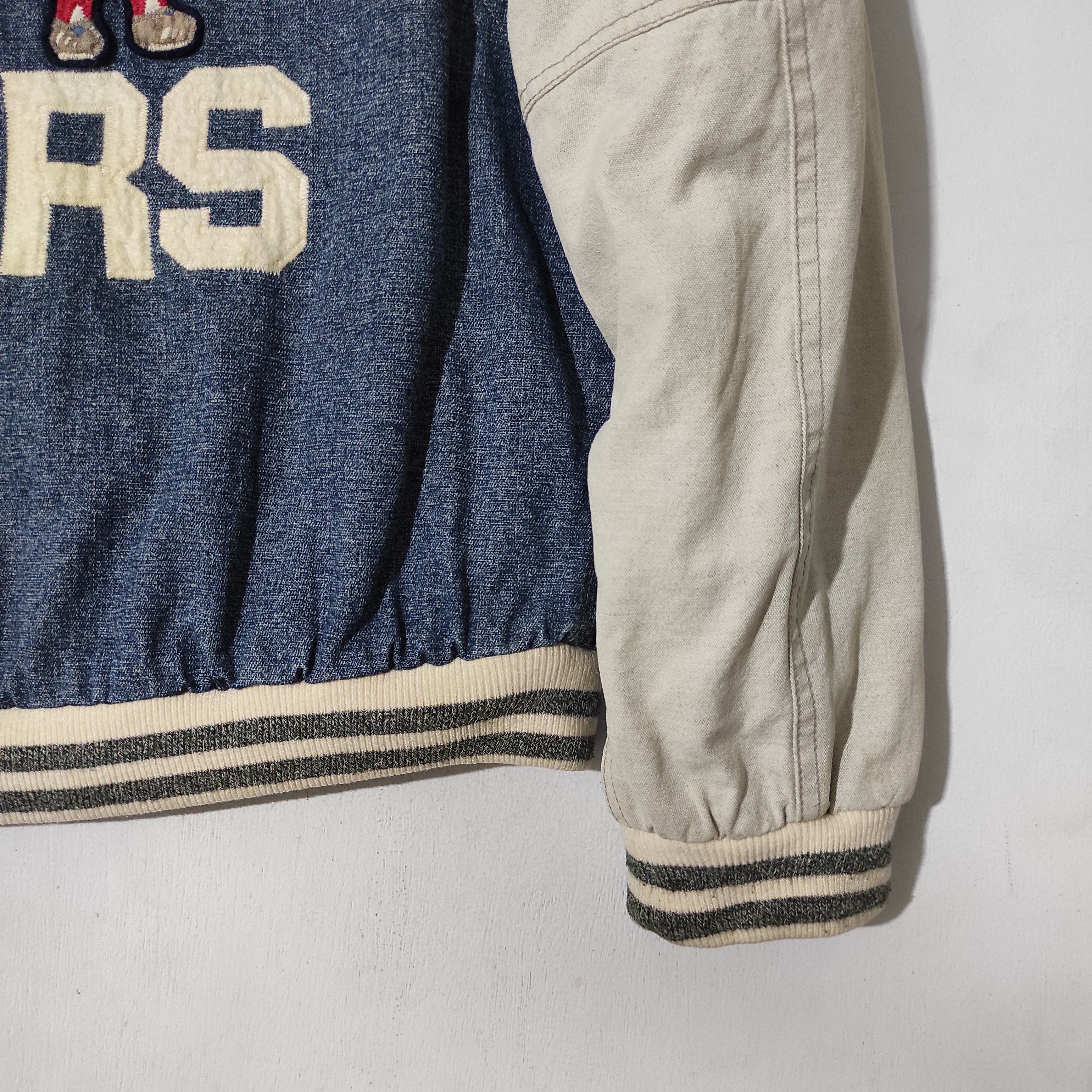 Japanese Brand VINTAGE TEAM BEAR'S THE BOX VARSITY JACKET Size US M / EU 48-50 / 2 - 6 Thumbnail