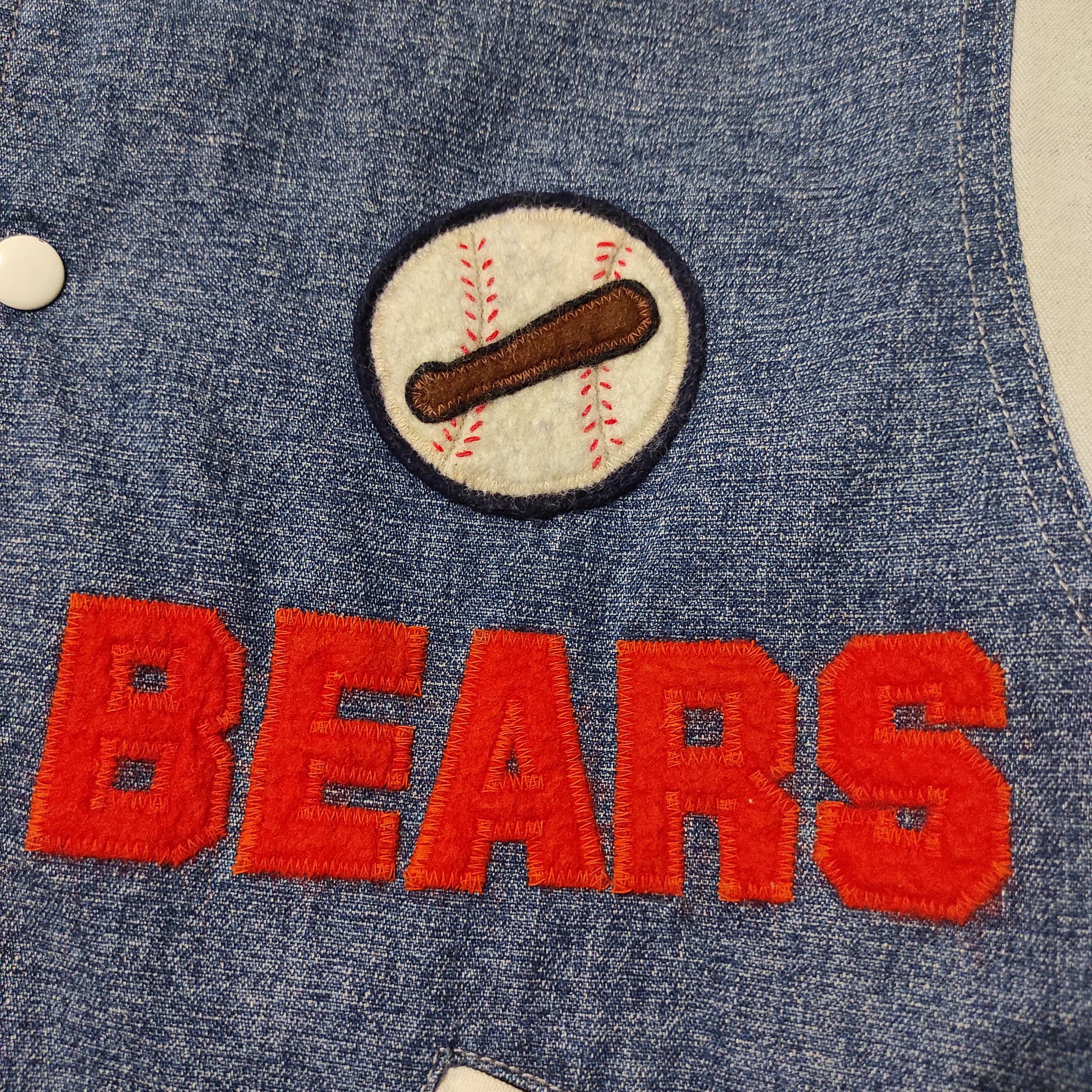 Japanese Brand VINTAGE TEAM BEAR'S THE BOX VARSITY JACKET Size US M / EU 48-50 / 2 - 13 Thumbnail