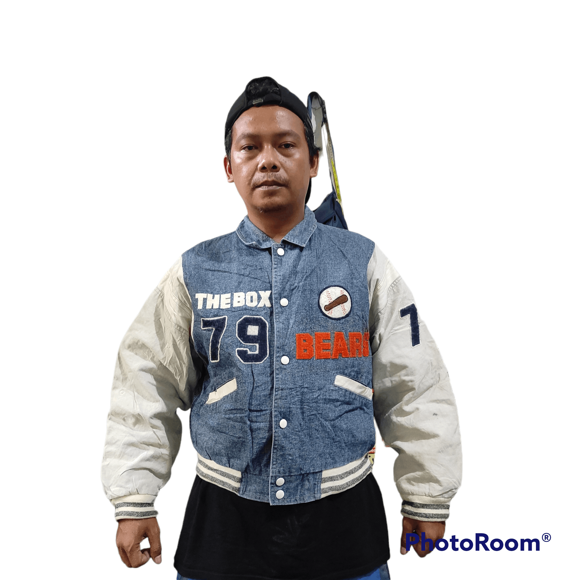 Japanese Brand VINTAGE TEAM BEAR'S THE BOX VARSITY JACKET Size US M / EU 48-50 / 2 - 23 Thumbnail