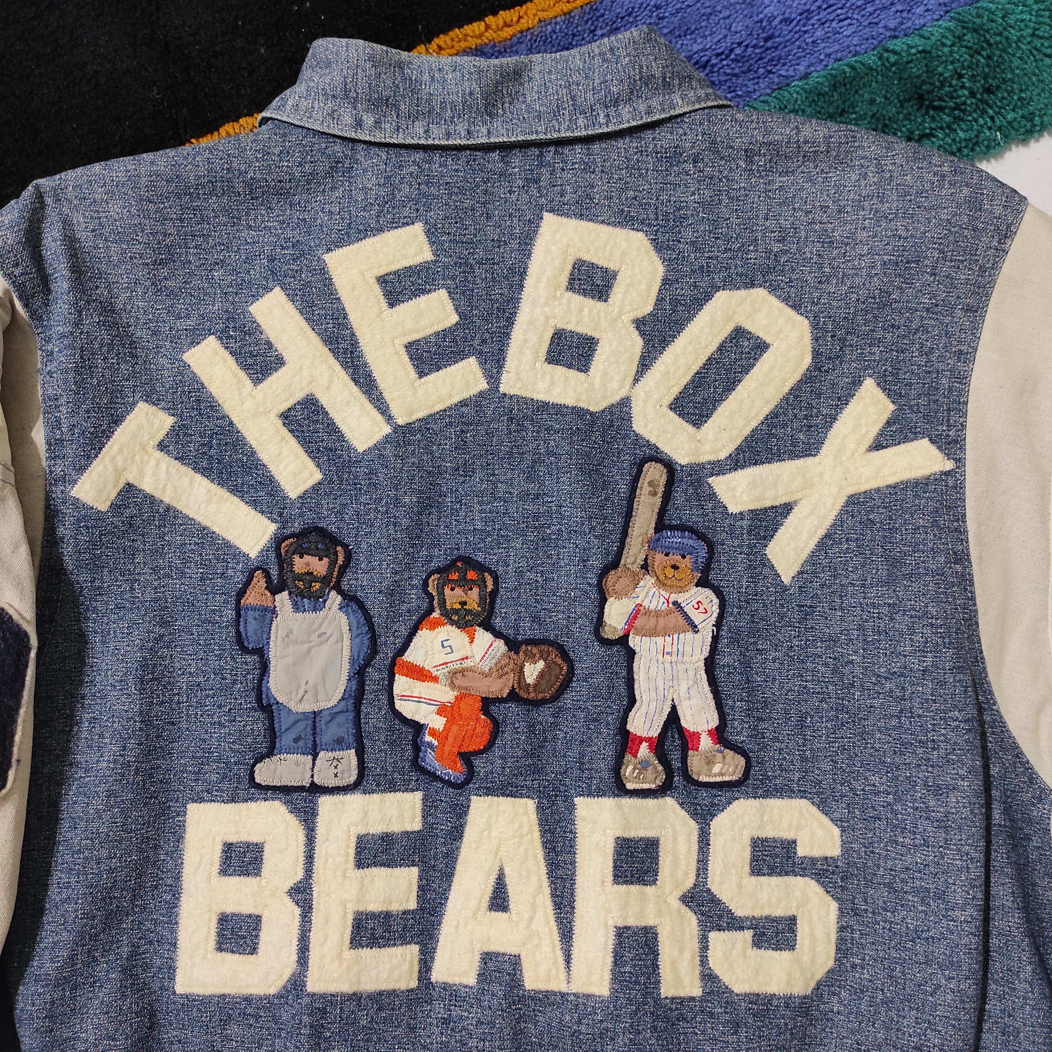 Japanese Brand VINTAGE TEAM BEAR'S THE BOX VARSITY JACKET Size US M / EU 48-50 / 2 - 3 Thumbnail