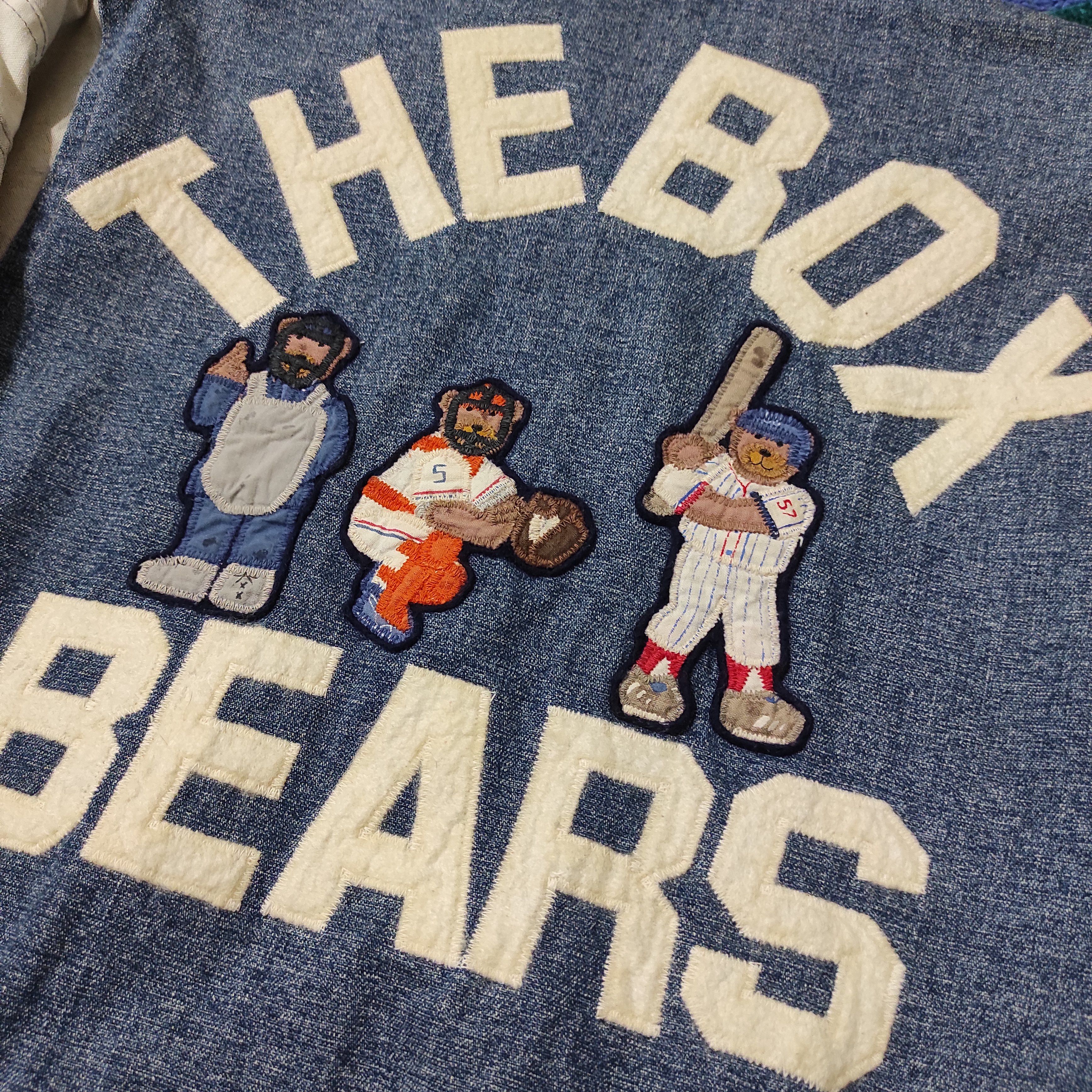 Japanese Brand VINTAGE TEAM BEAR'S THE BOX VARSITY JACKET Size US M / EU 48-50 / 2 - 4 Thumbnail