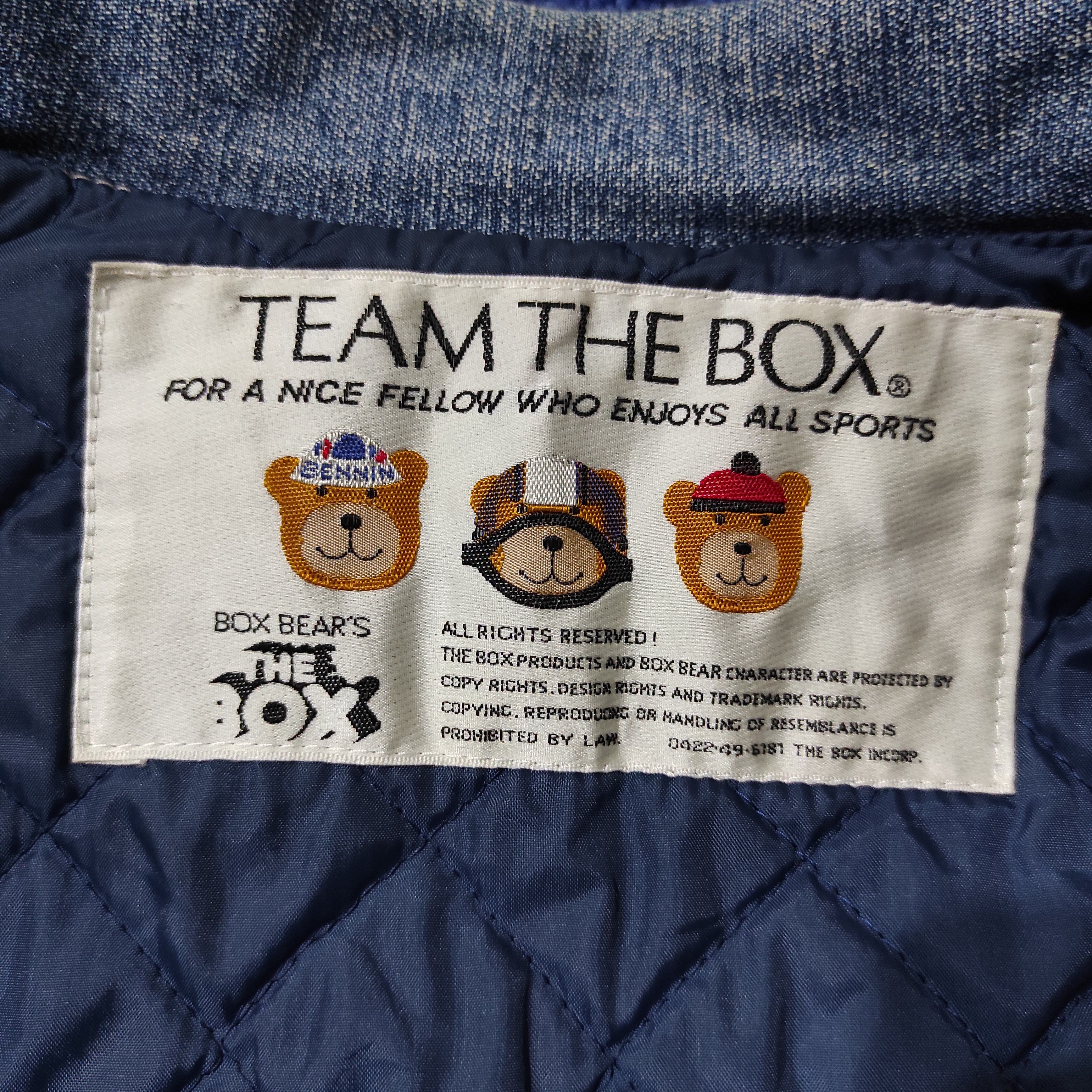Japanese Brand VINTAGE TEAM BEAR'S THE BOX VARSITY JACKET Size US M / EU 48-50 / 2 - 16 Thumbnail
