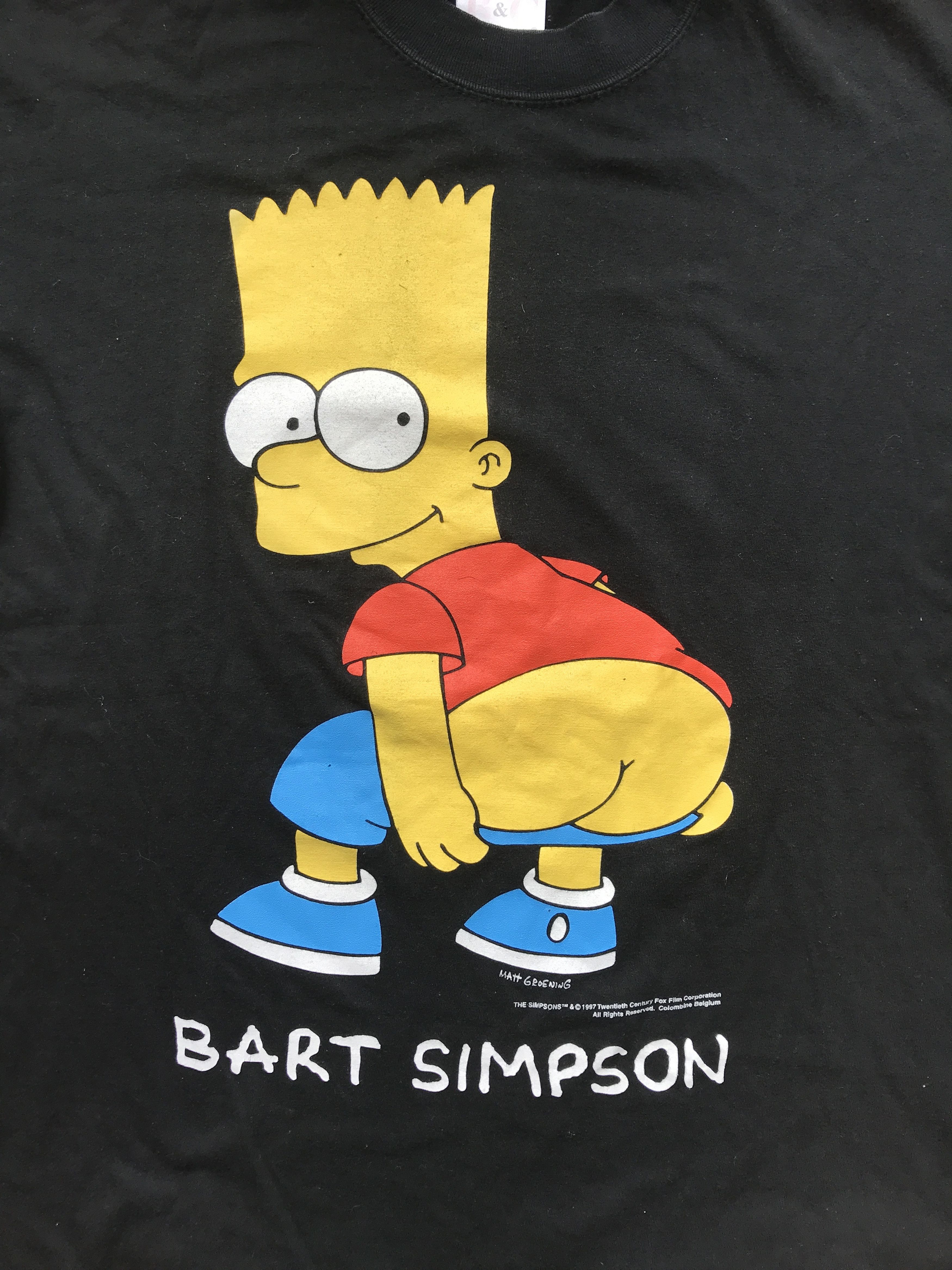 Vintage Vintage 1997 Bart Simpson Ass Butt T-shirt | Grailed