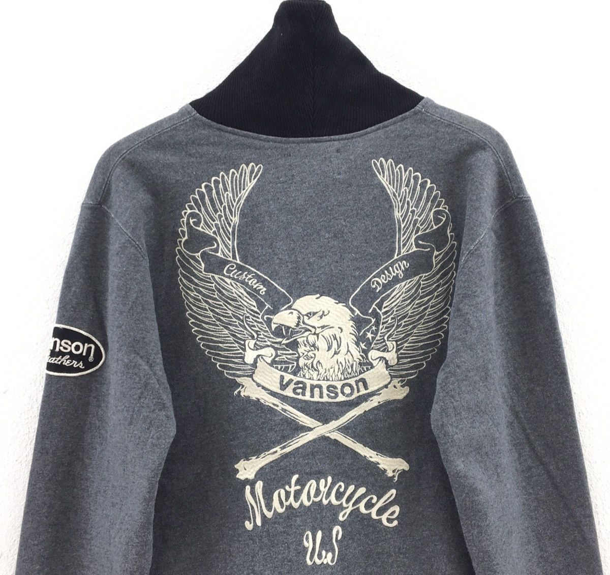 Vanson Leathers Vanson Leather Button down Sweatshirt Embroidered Big Logo Size US S / EU 44-46 / 1 - 8 Thumbnail