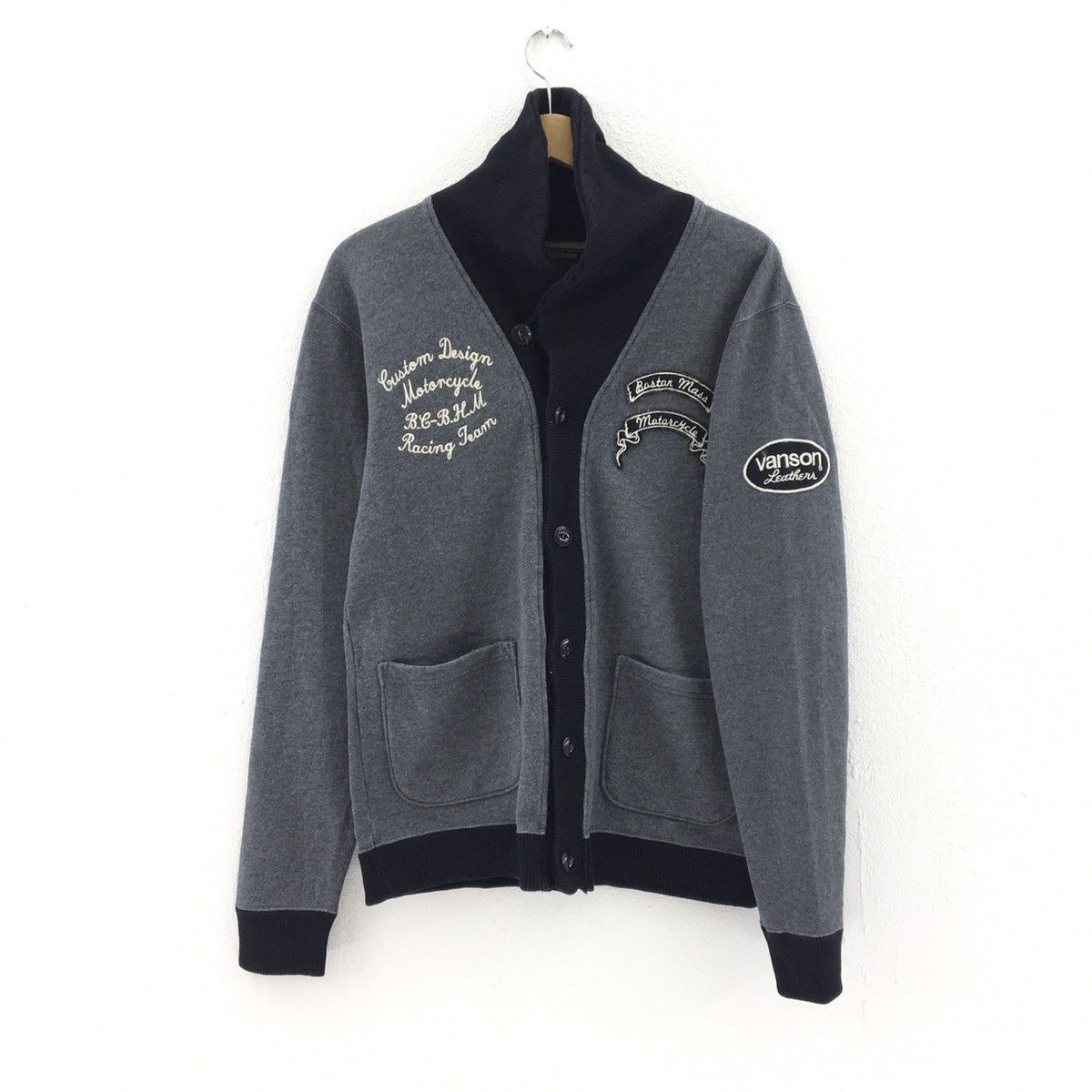 Vanson Leathers Vanson Leather Button down Sweatshirt Embroidered Big Logo Size US S / EU 44-46 / 1 - 4 Thumbnail
