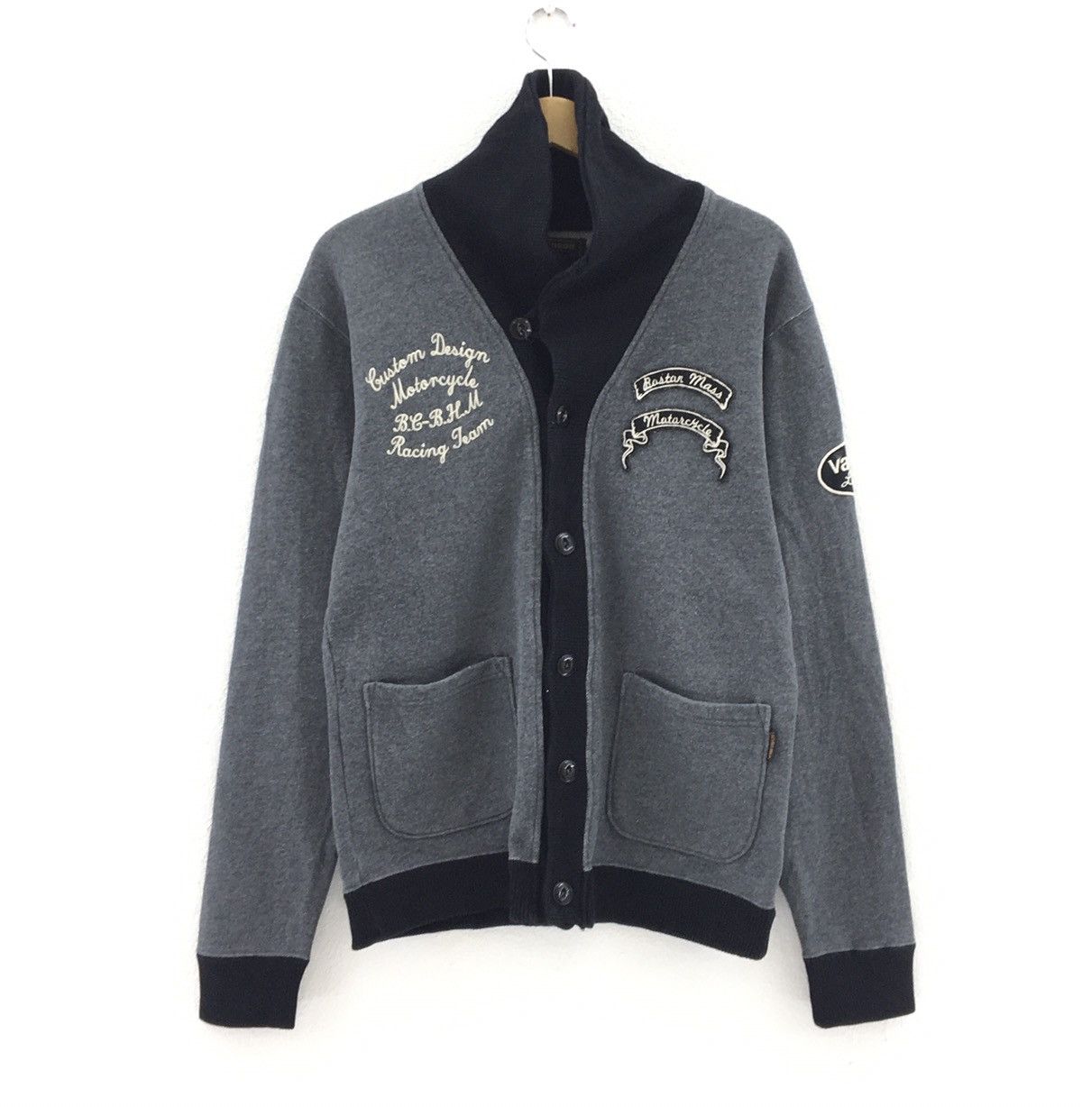 Vanson Leathers Vanson Leather Button down Sweatshirt Embroidered Big Logo Size US S / EU 44-46 / 1 - 3 Thumbnail