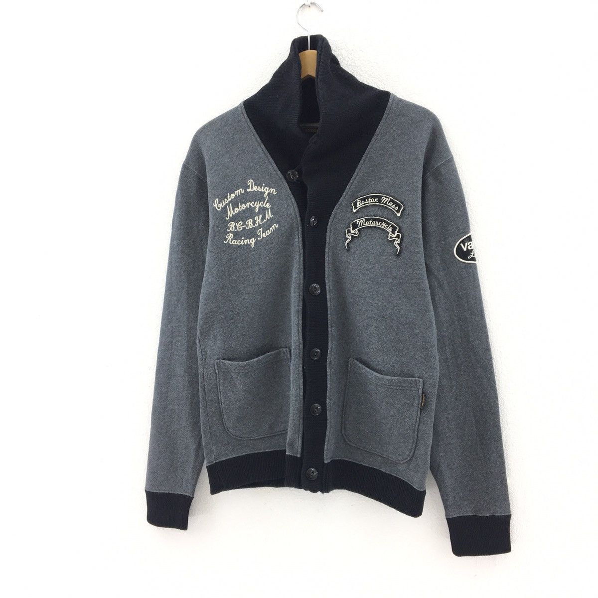 Vanson Leathers Vanson Leather Button down Sweatshirt Embroidered Big Logo Size US S / EU 44-46 / 1 - 6 Thumbnail