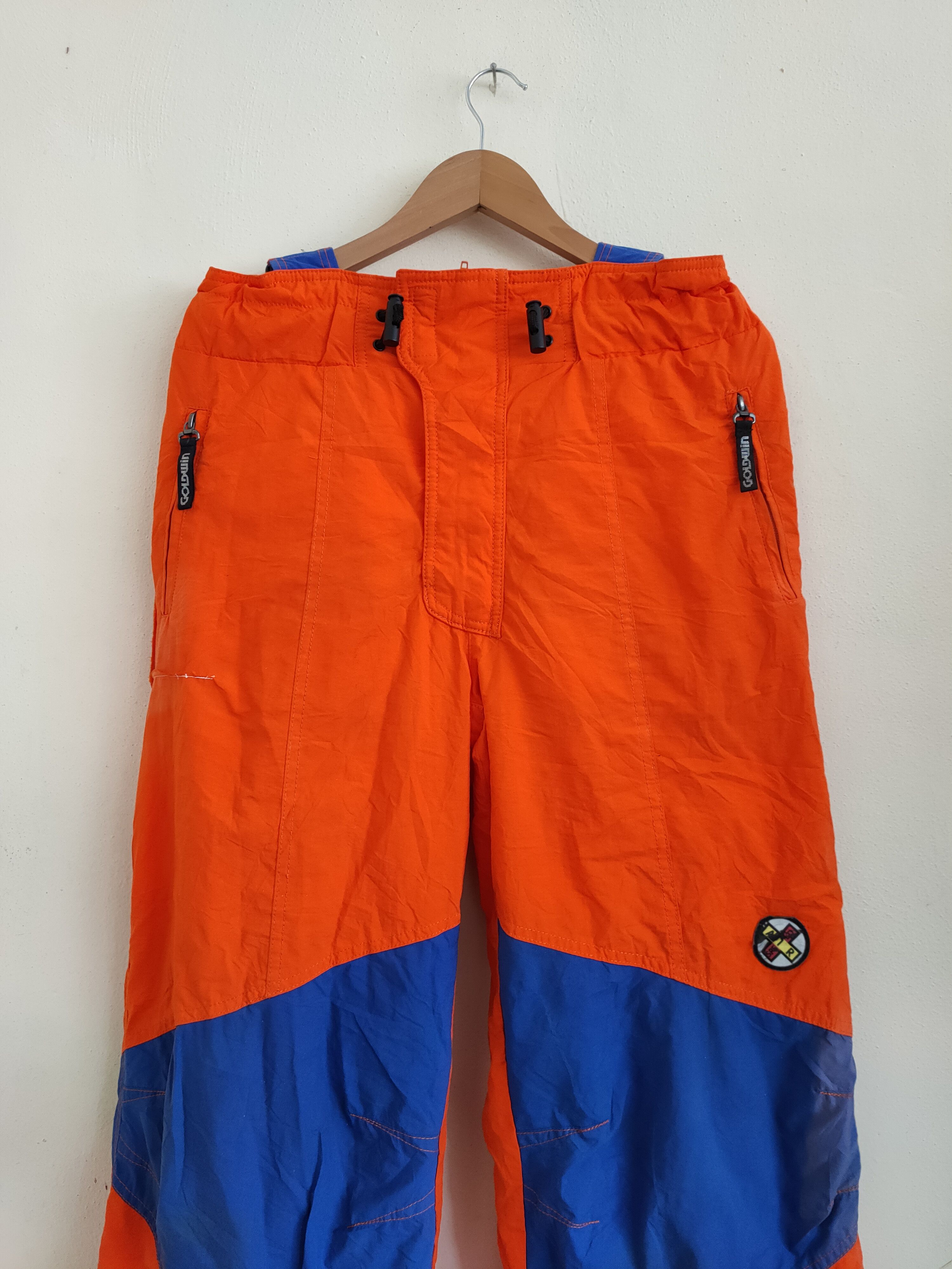 Goldwin Vintage 90s Goldwin Neon Ski Wear Pants Overall Size US 33 - 2 Thumbnail