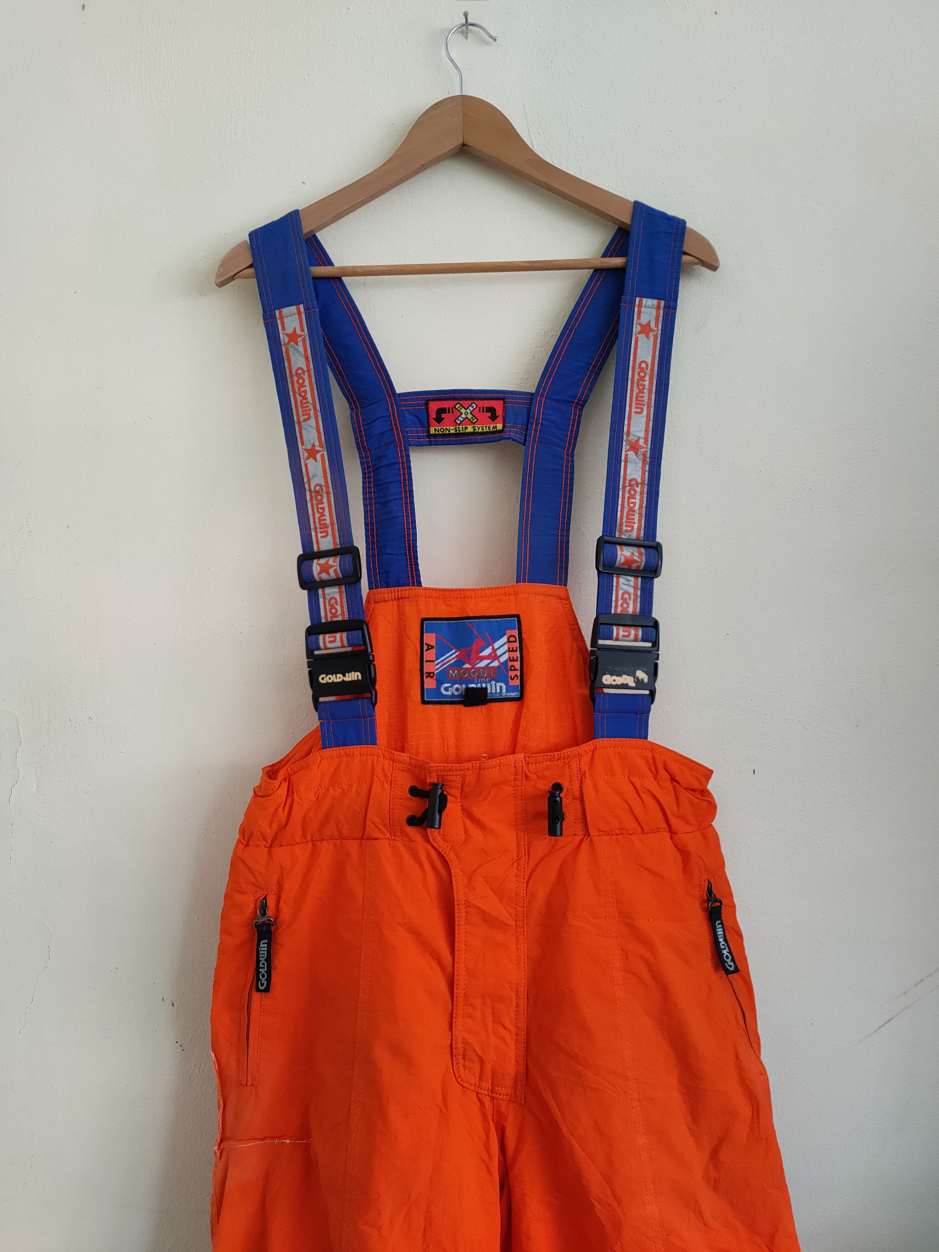Goldwin Vintage 90s Goldwin Neon Ski Wear Pants Overall Size US 33 - 3 Thumbnail