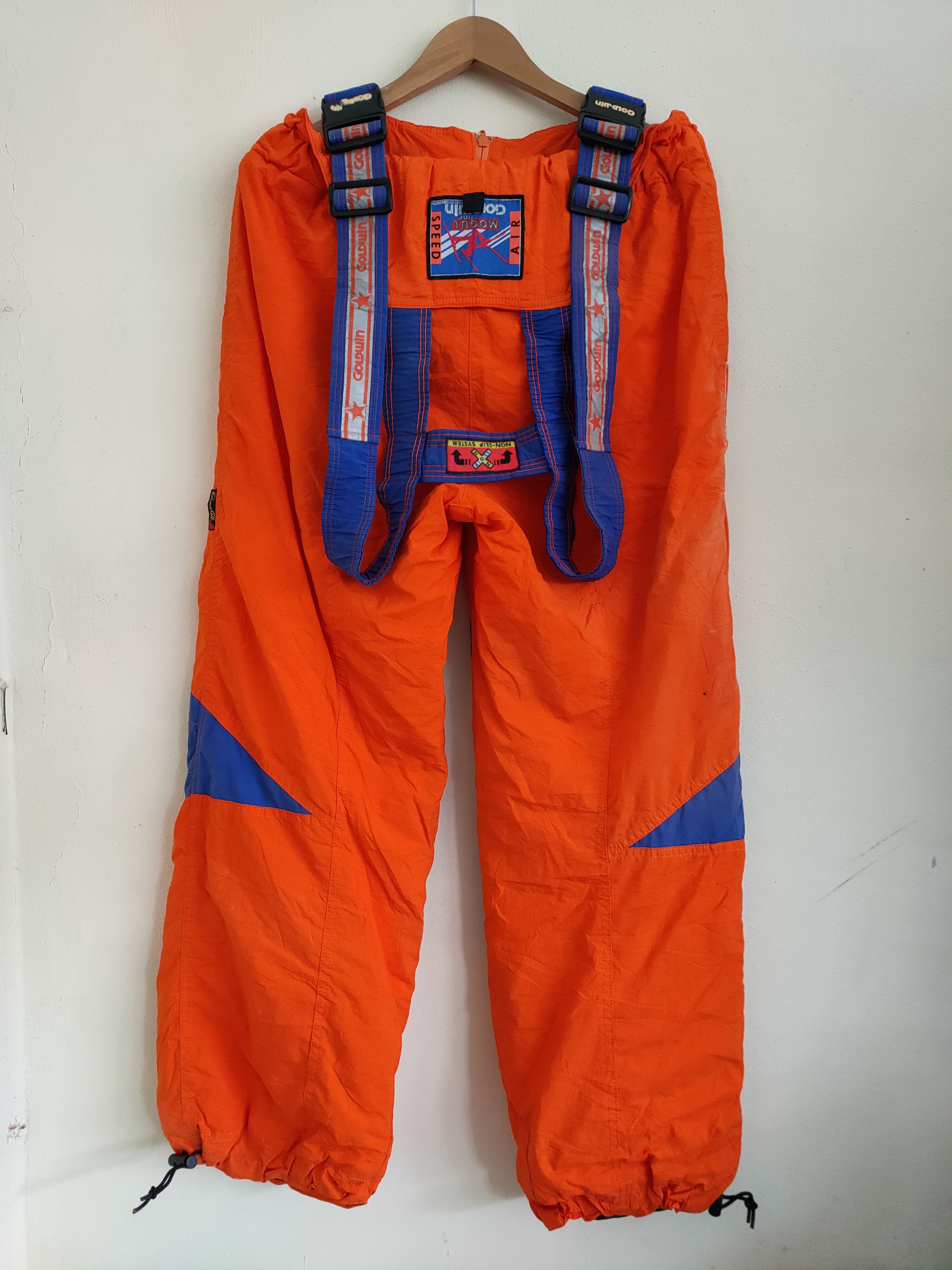 Goldwin Vintage 90s Goldwin Neon Ski Wear Pants Overall Size US 33 - 4 Thumbnail