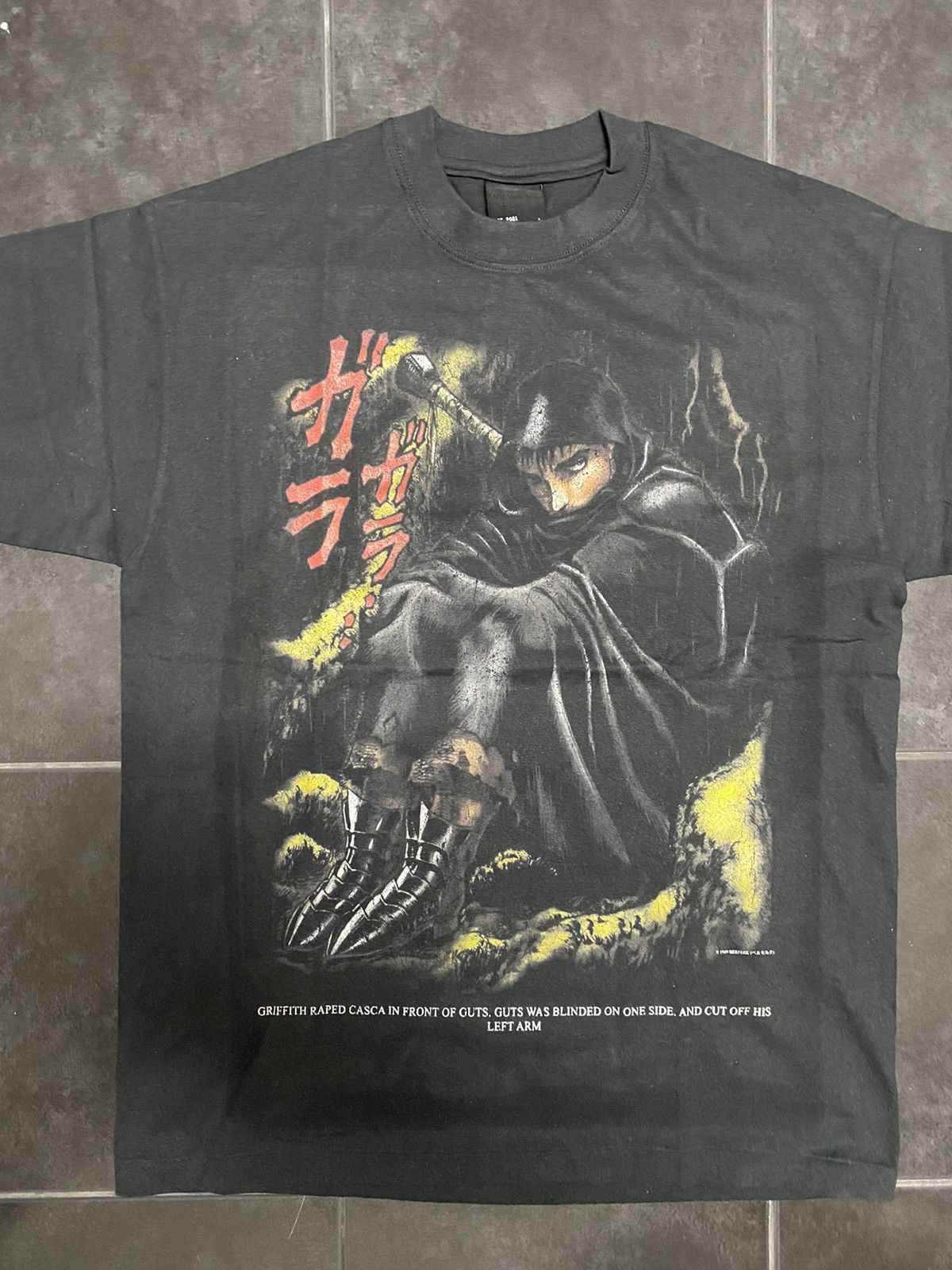 Image of Comics Berserk Bootleg Anime Manga 90's Hunter Naruto Supreme 90's in Black, Men's (Size 2XL)