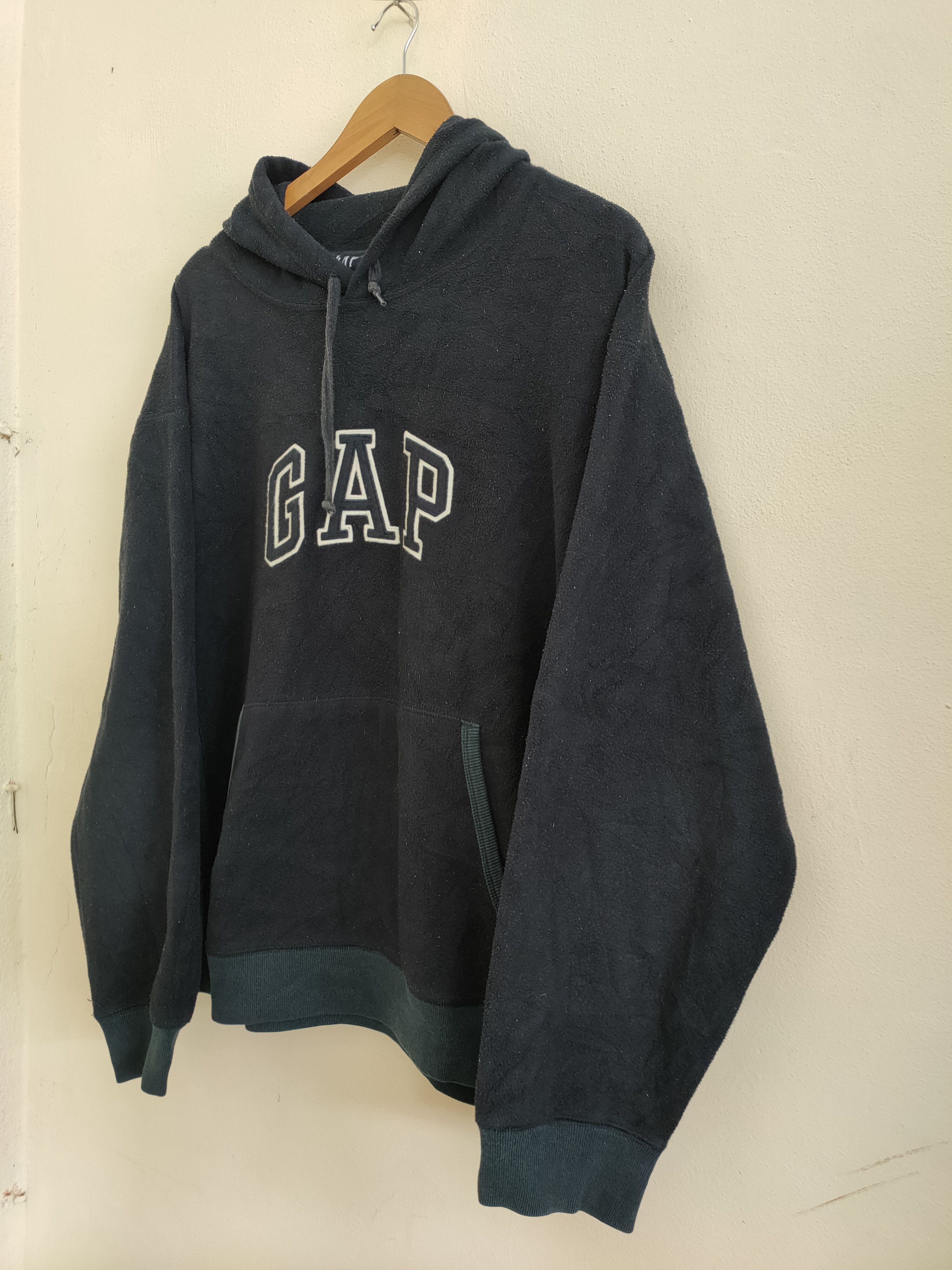 Gap × Vintage Vintage Gap Fleece Pullover Hoodie Size US XL / EU 56 / 4 - 4 Thumbnail