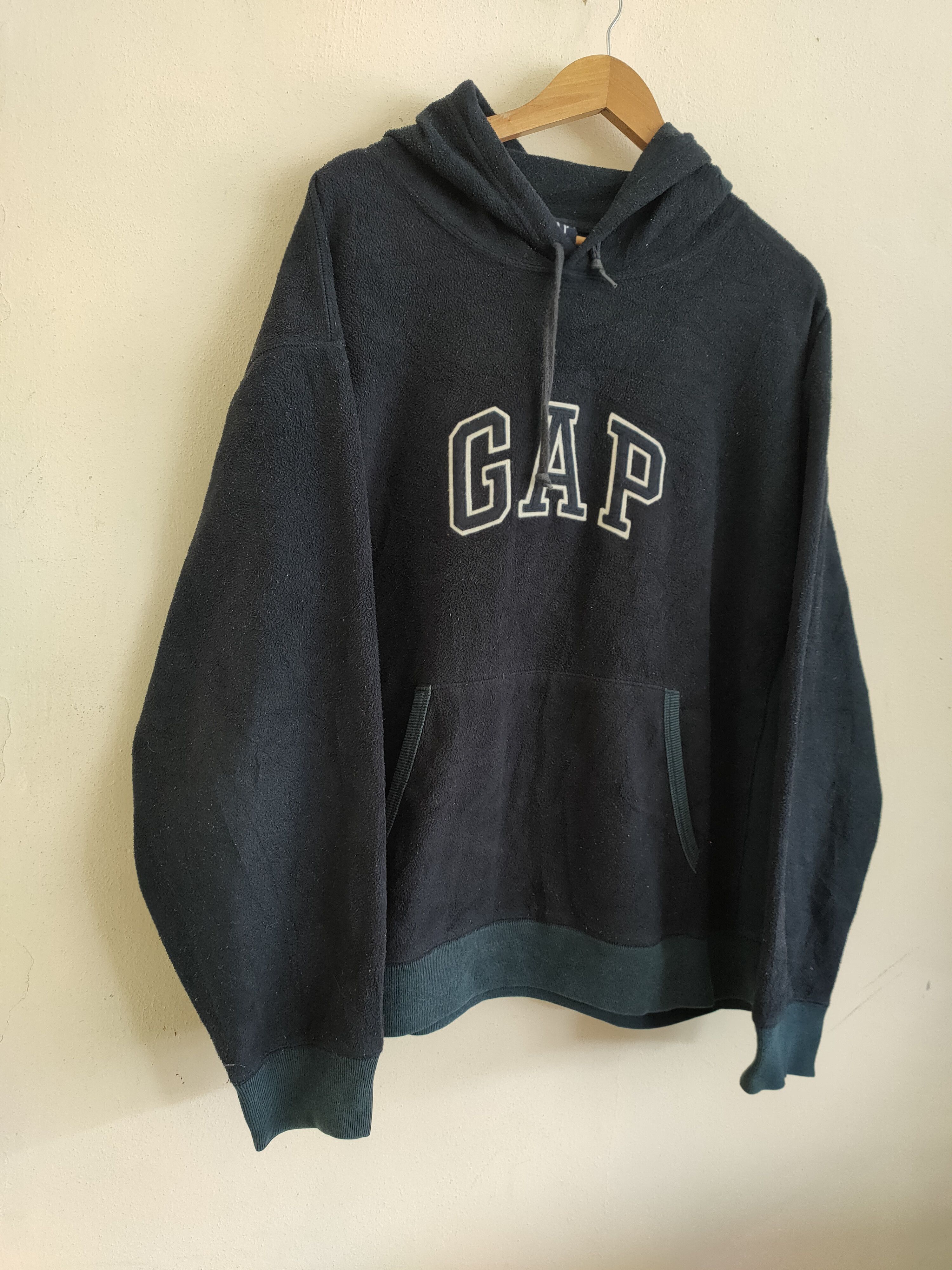 Gap × Vintage Vintage Gap Fleece Pullover Hoodie Size US XL / EU 56 / 4 - 3 Thumbnail