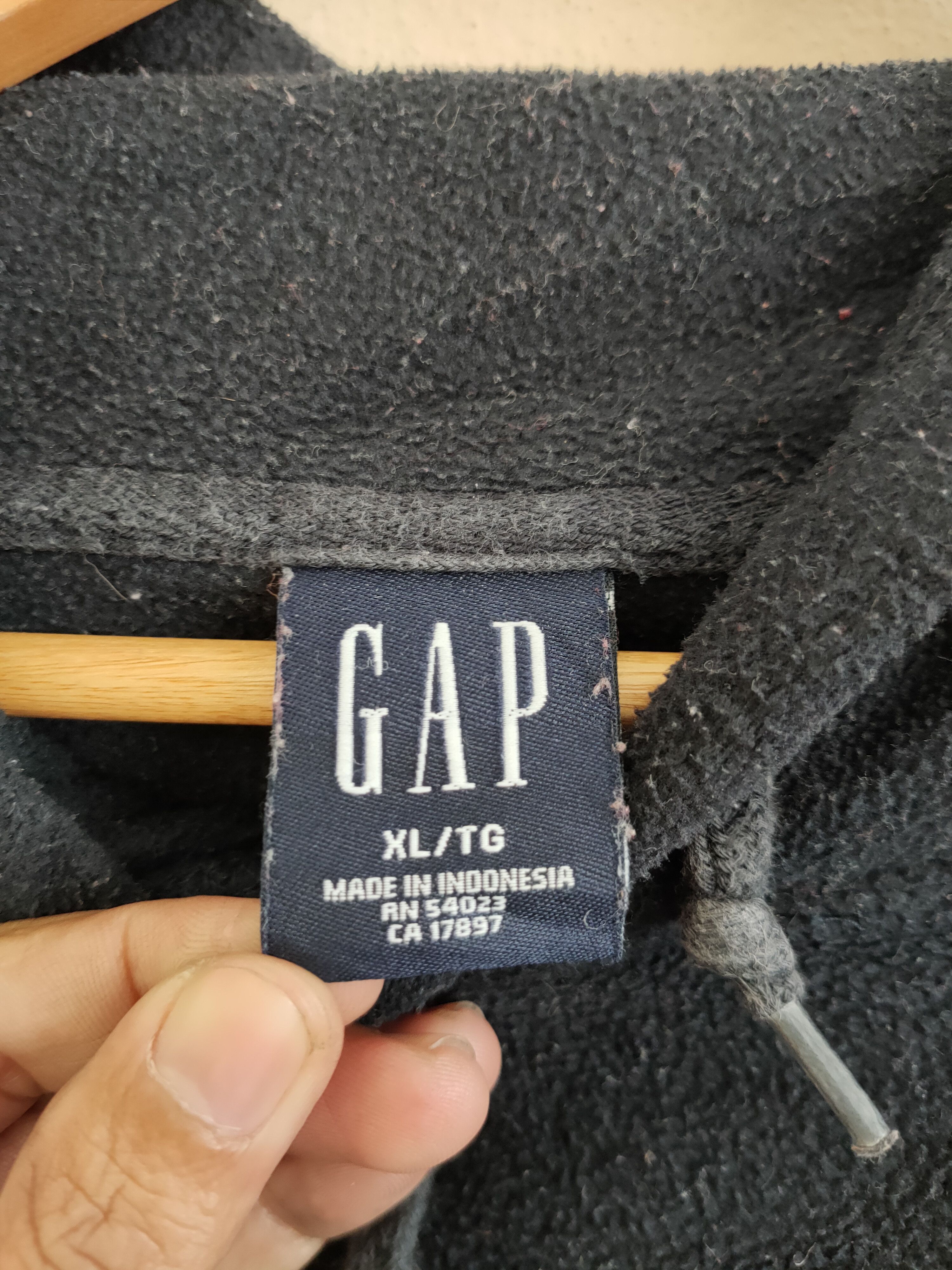 Gap × Vintage Vintage Gap Fleece Pullover Hoodie Size US XL / EU 56 / 4 - 7 Thumbnail