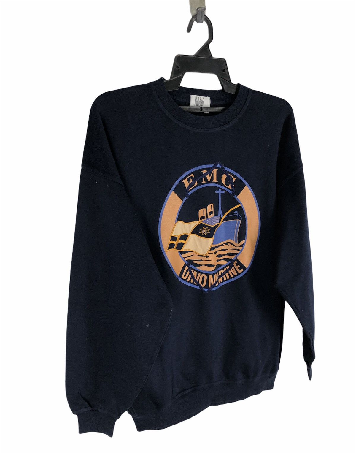 Vintage MODIGLIANI EMG DINO MARINE Italy Sweatshirt Large Vintage Size US M / EU 48-50 / 2 - 2 Thumbnail
