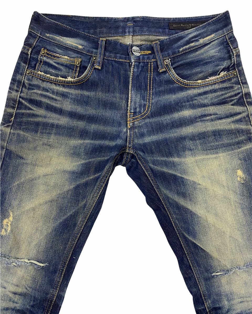 Japanese Brand Denim People's Republic Nice Colour Design Denim Jeans cw21 Size US 31 - 3 Thumbnail