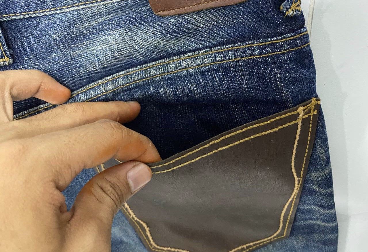 Japanese Brand Denim People's Republic Nice Colour Design Denim Jeans cw21 Size US 31 - 7 Thumbnail