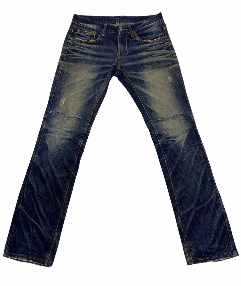 Japanese Brand Denim People's Republic Nice Colour Design Denim Jeans cw21 Size US 31 - 1 Thumbnail
