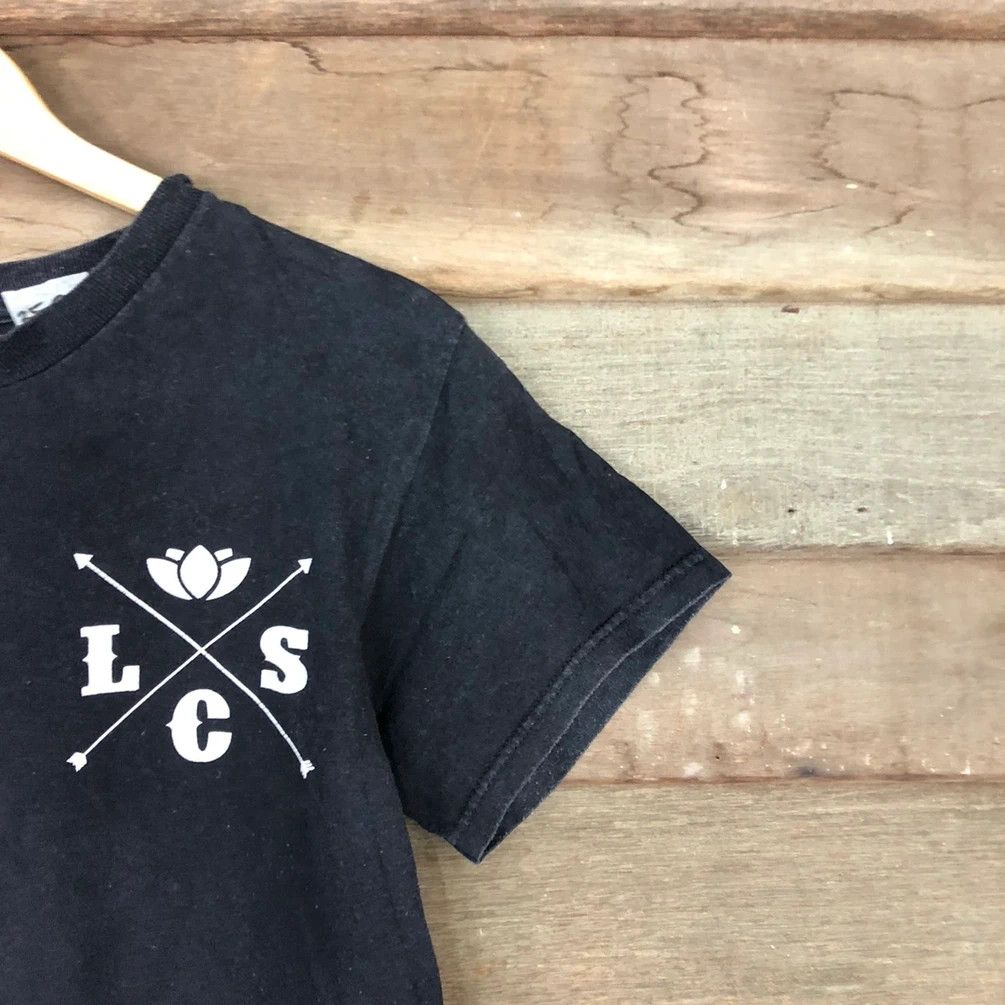 Japanese Brand LCS Lotus Black Short SLeeve Tshirt #3520 Size US S / EU 44-46 / 1 - 9 Thumbnail