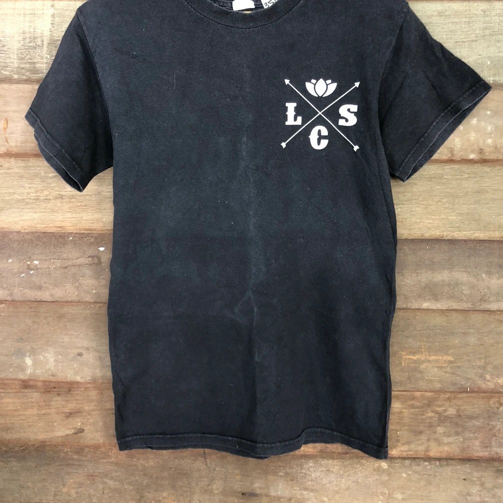 Japanese Brand LCS Lotus Black Short SLeeve Tshirt #3520 Size US S / EU 44-46 / 1 - 7 Thumbnail