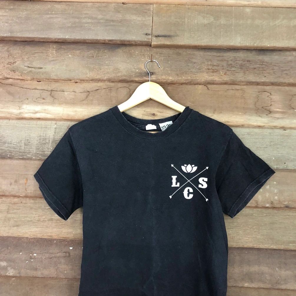 Japanese Brand LCS Lotus Black Short SLeeve Tshirt #3520 Size US S / EU 44-46 / 1 - 11 Thumbnail