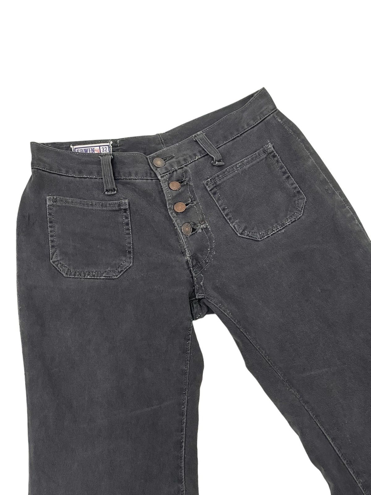 Edwin Flare Jeans 80/90s Edwin Japan Super Bell Bottom 1🟦3 Size US 29 - 8 Thumbnail