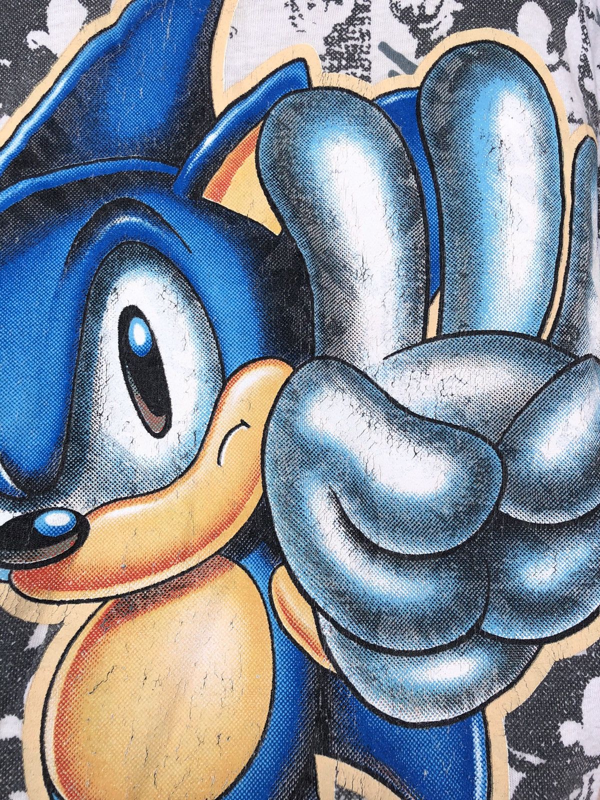 Cartoon Network Vintage 1991/92 Sonic The Hedgehog Sega Promo All Print Tee Size US L / EU 52-54 / 3 - 4 Thumbnail