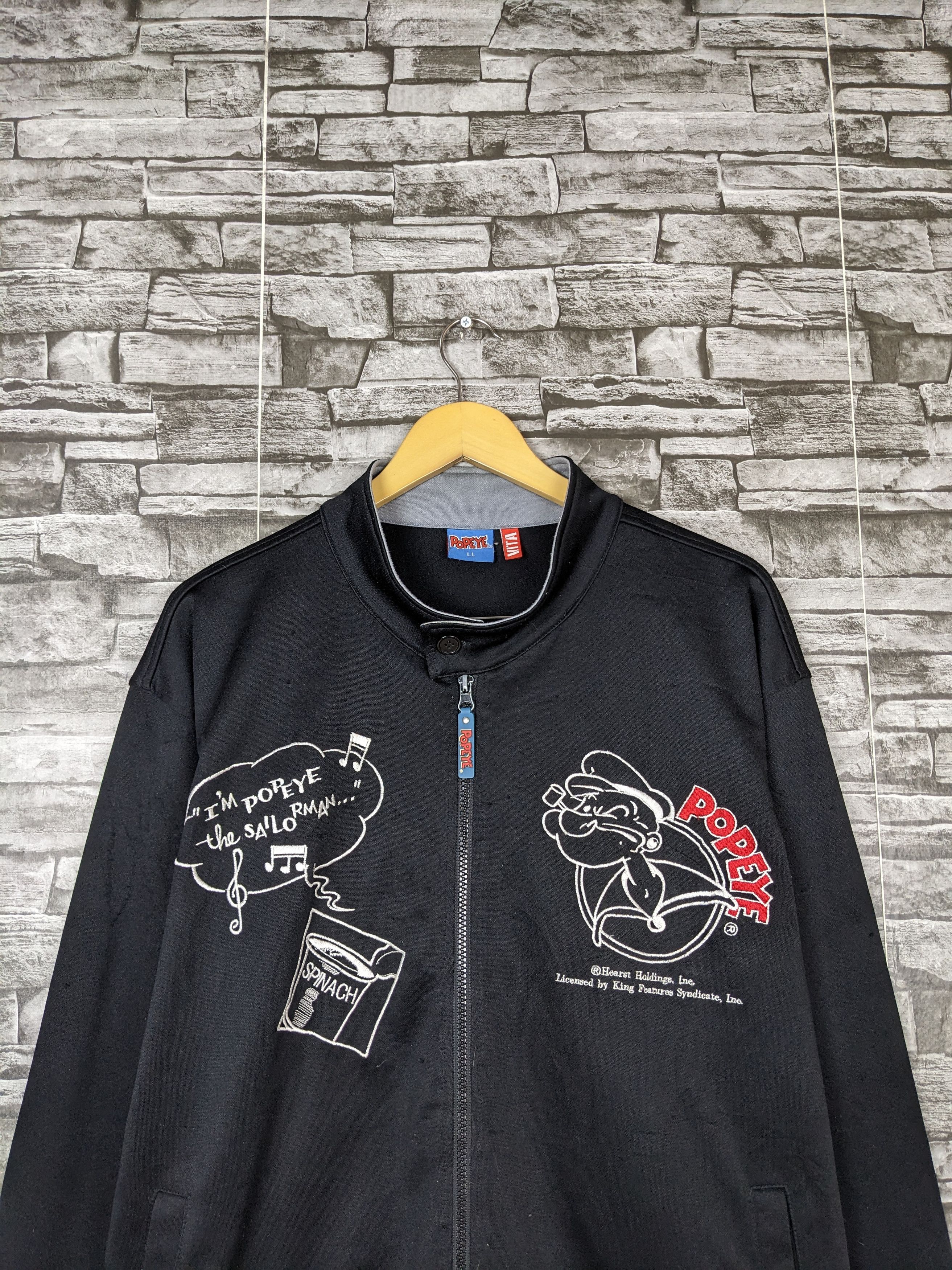 Cartoon Network Vintage Popeye Parka Jacket Sweater Full Zipper Cartoon Size US XL / EU 56 / 4 - 3 Thumbnail