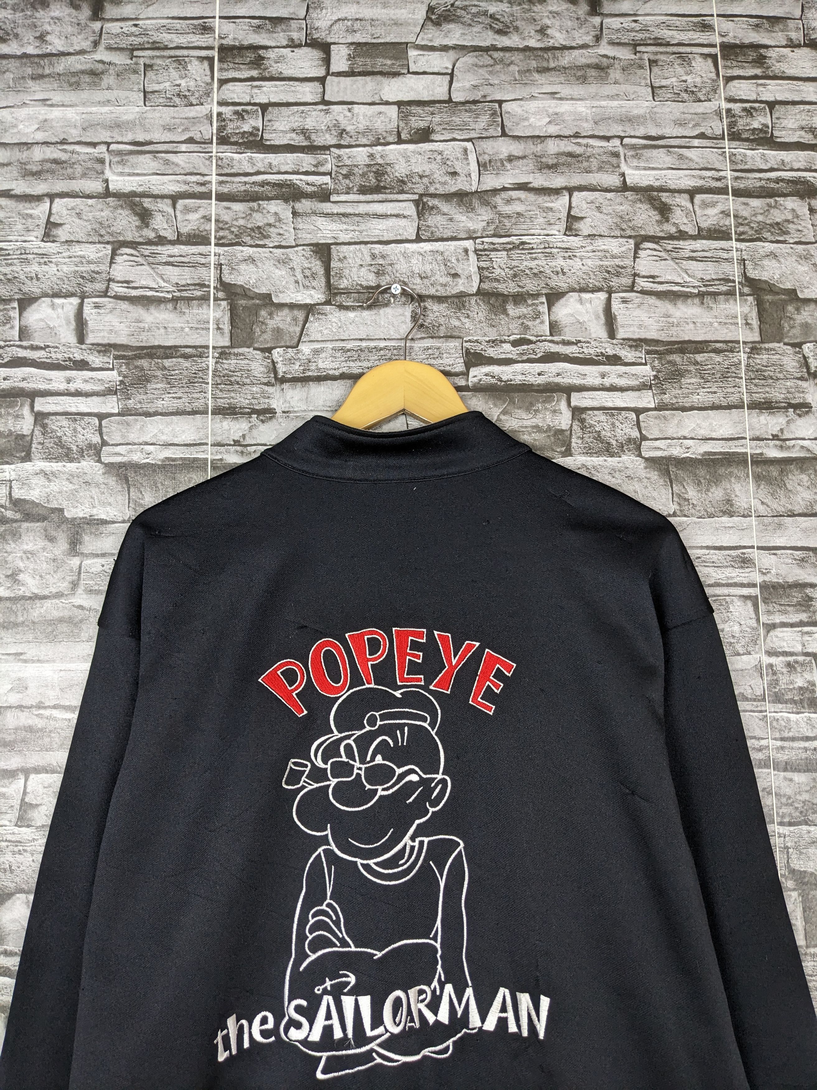 Cartoon Network Vintage Popeye Parka Jacket Sweater Full Zipper Cartoon Size US XL / EU 56 / 4 - 6 Thumbnail